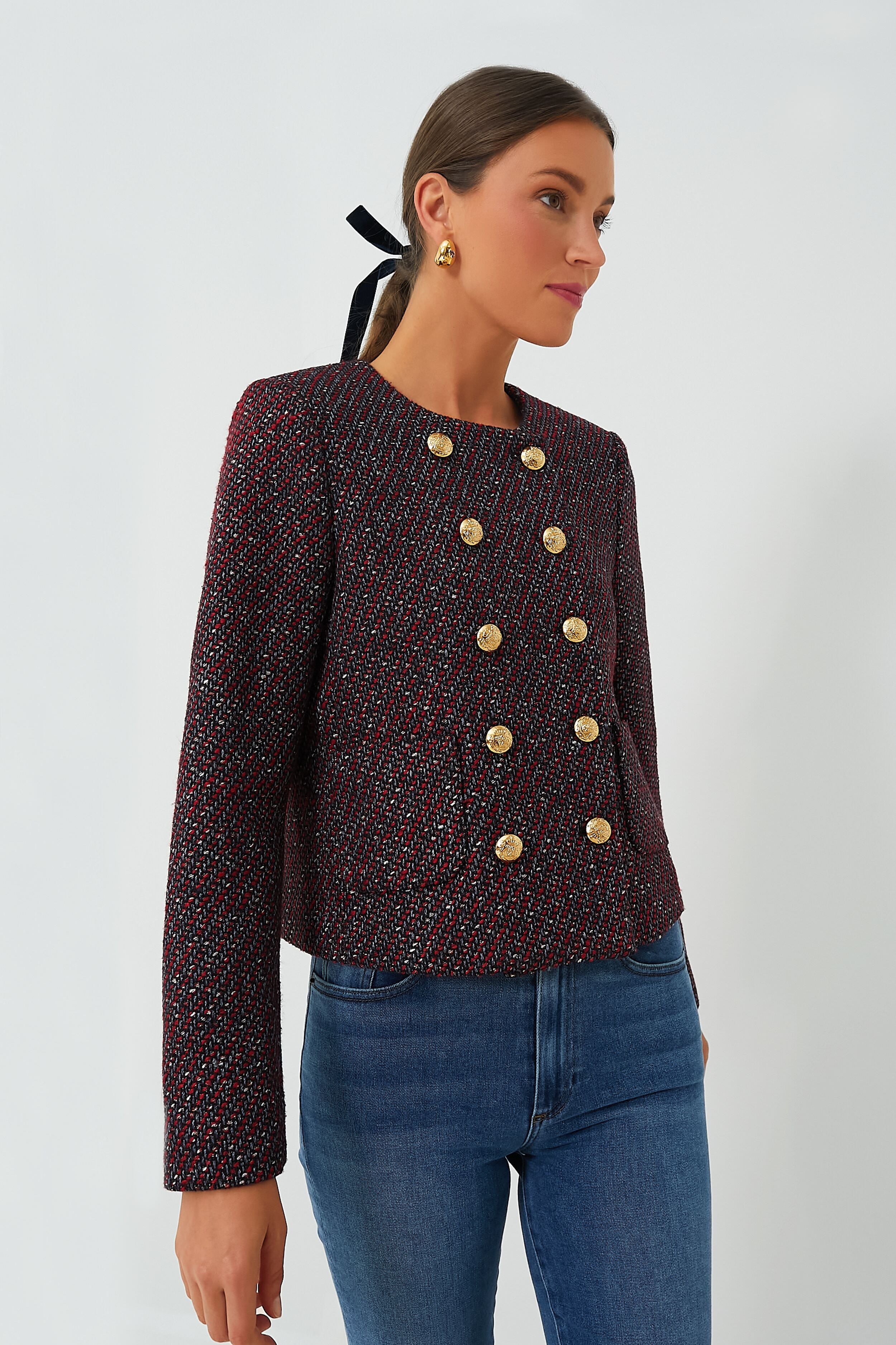 Red and Blue Tweed Marais Jacket | Tuckernuck