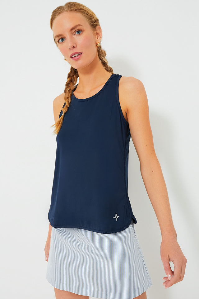 Navy Long Sleeve Corinne Sport Dress