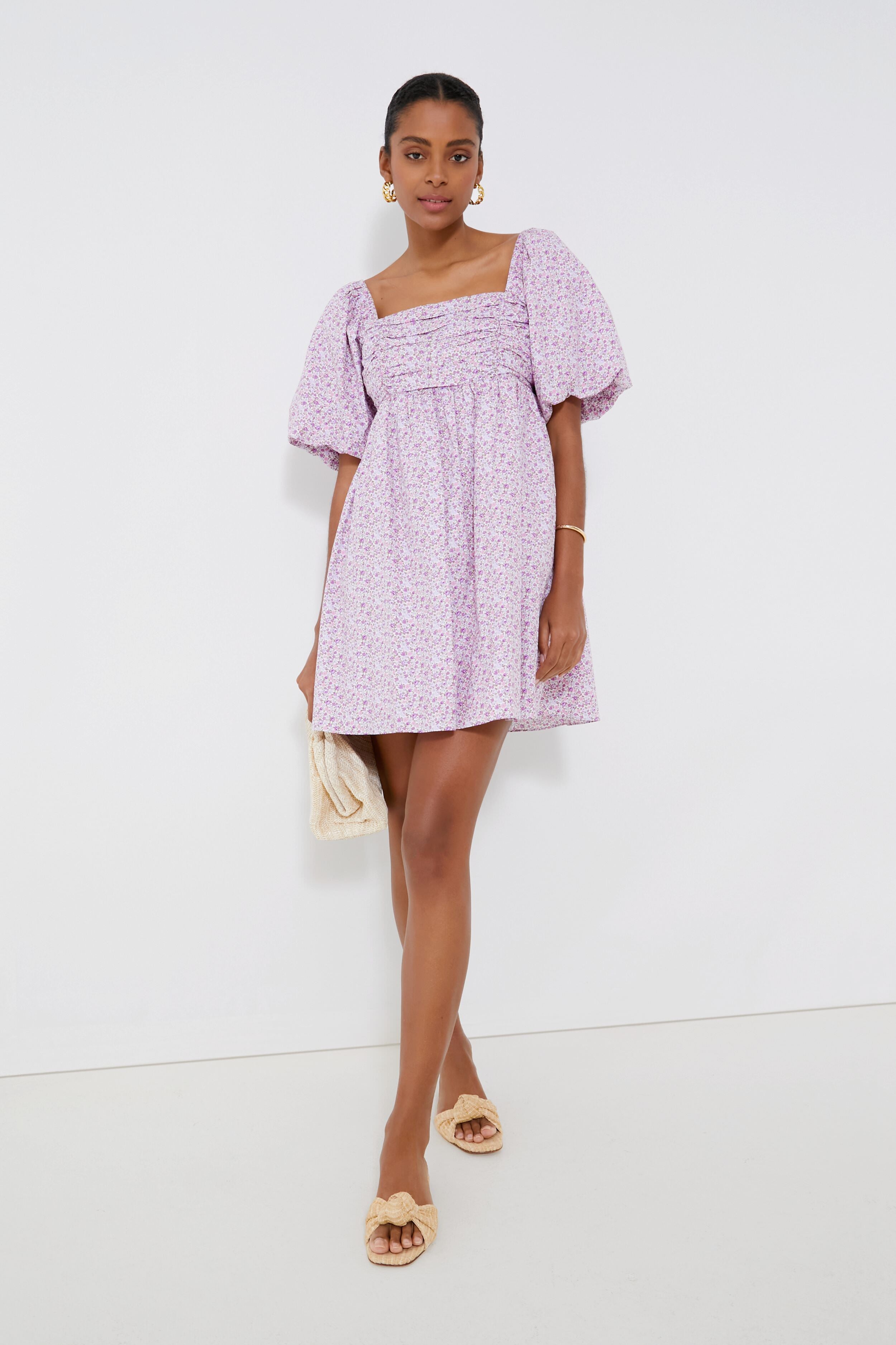 Purple Floral Bartlett Mini Dress | Hyacinth House | Tuckernuck