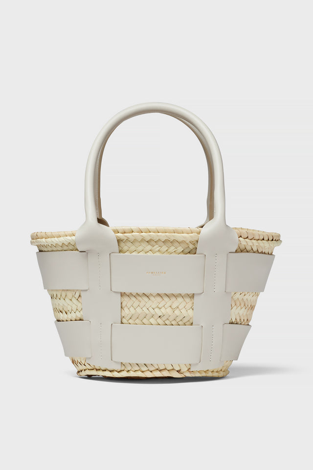 Pot de Miel Cream Woven Bag – Clare V.