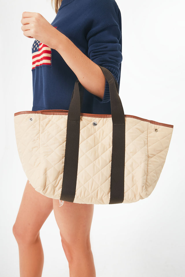 Pot de Miel Cream Woven Bag – Clare V.