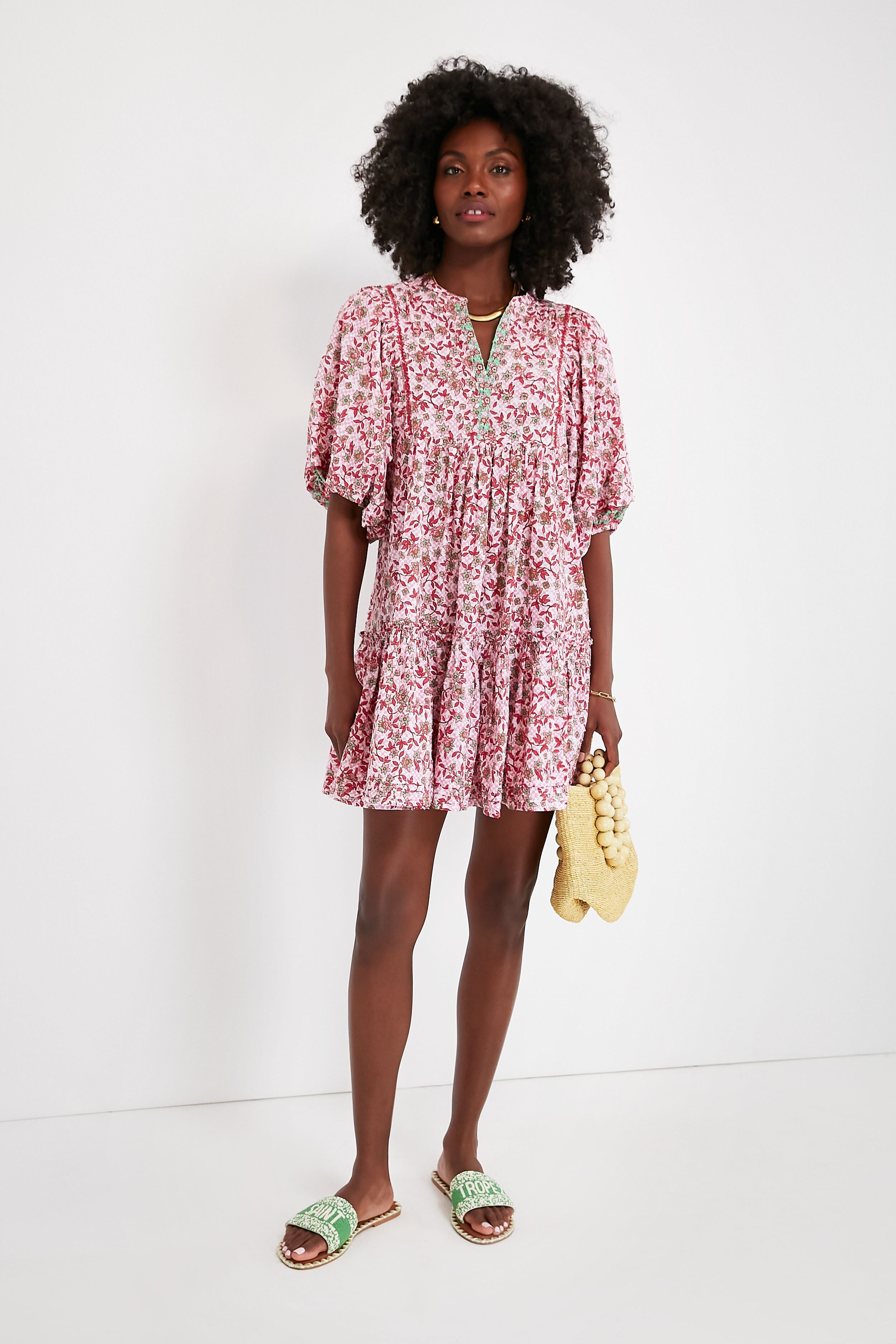 Pink Blossom Aria Mini Dress | Poupette St Barth