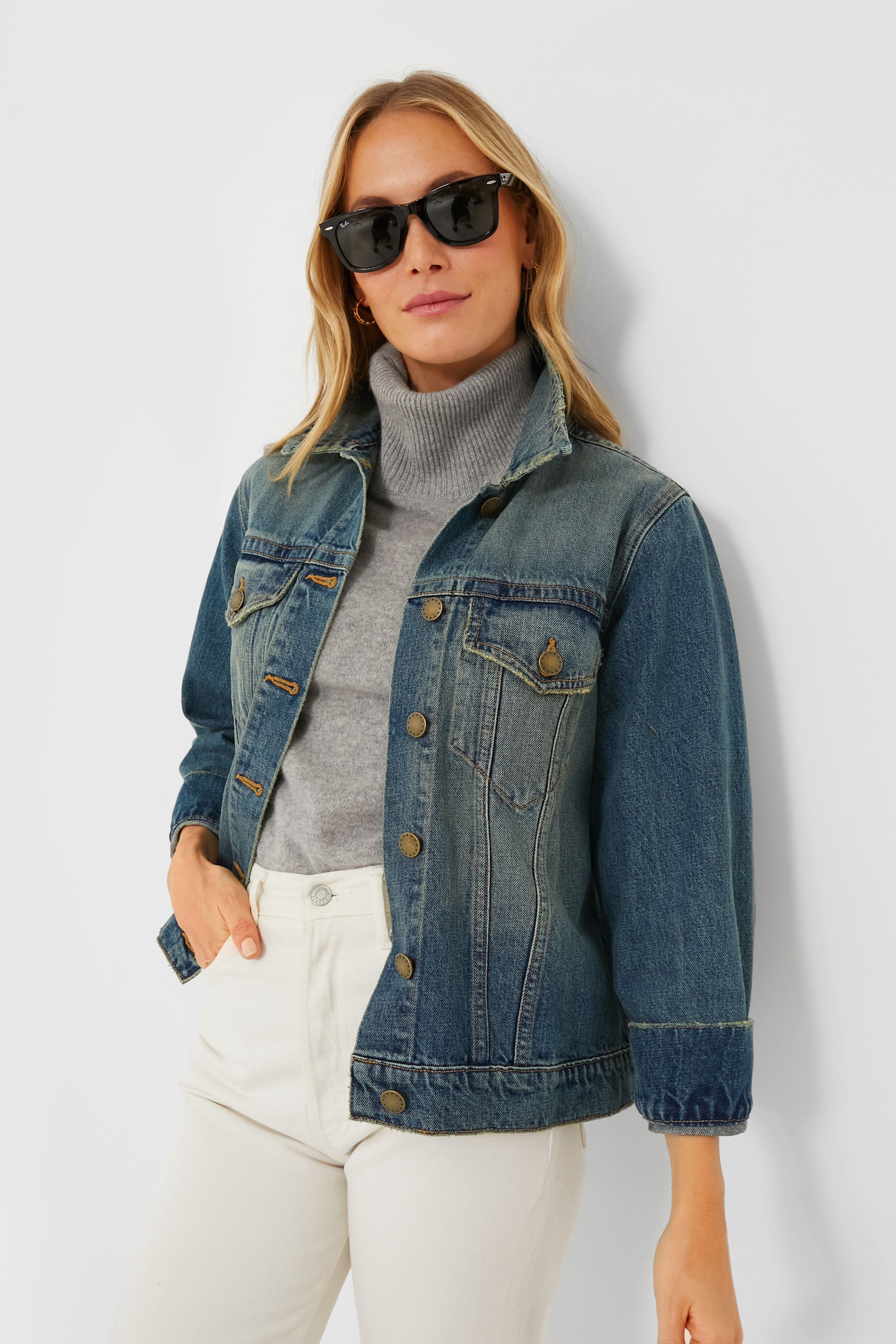 Cargo Wash The Slouchy Jean Jacket | THE GREAT.