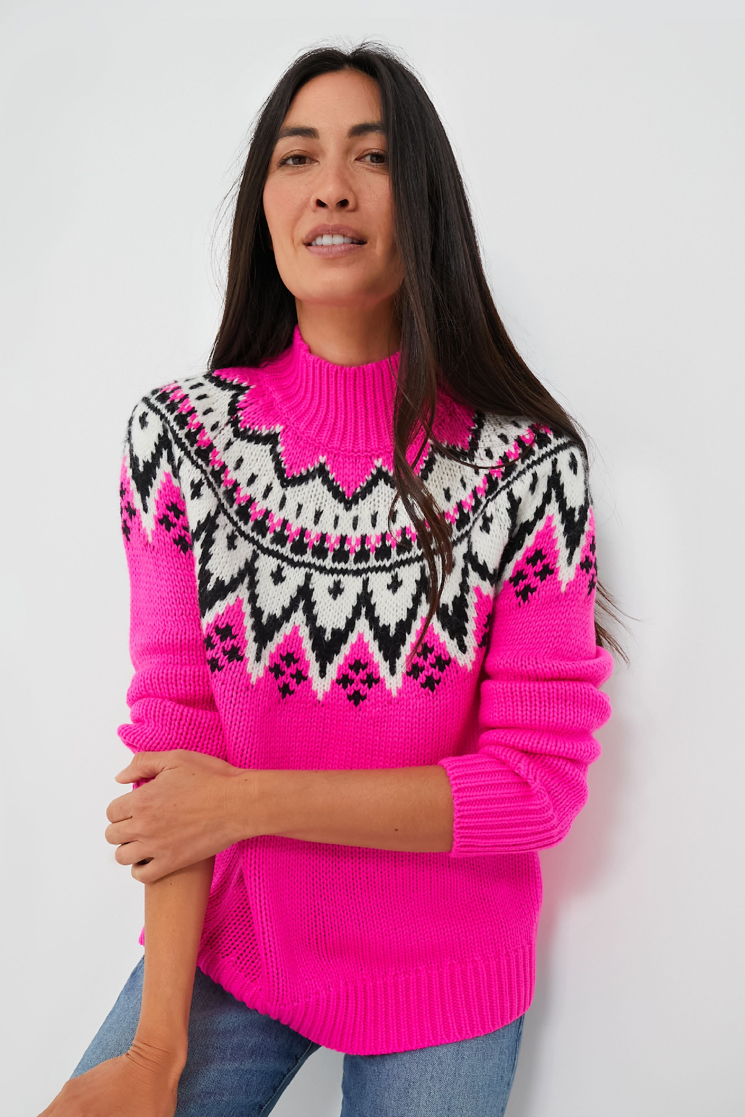 Bright Pink Kienna Sweater | Saylor