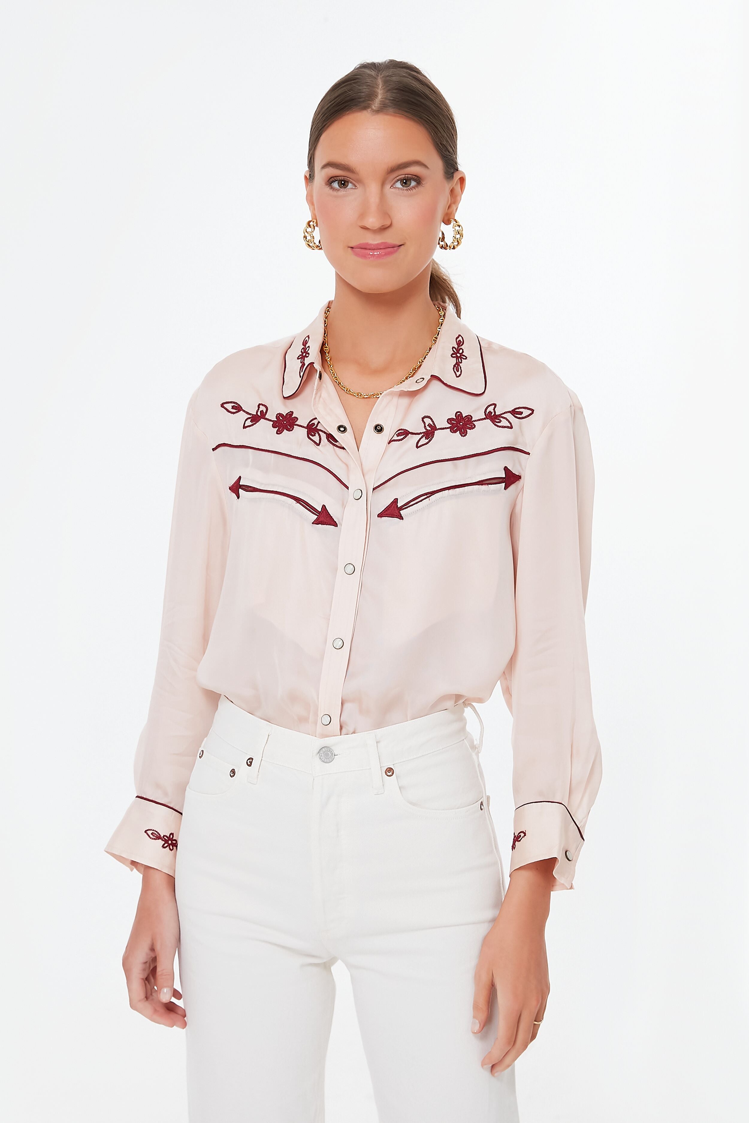 Pale Blush West End Top | THE GREAT.