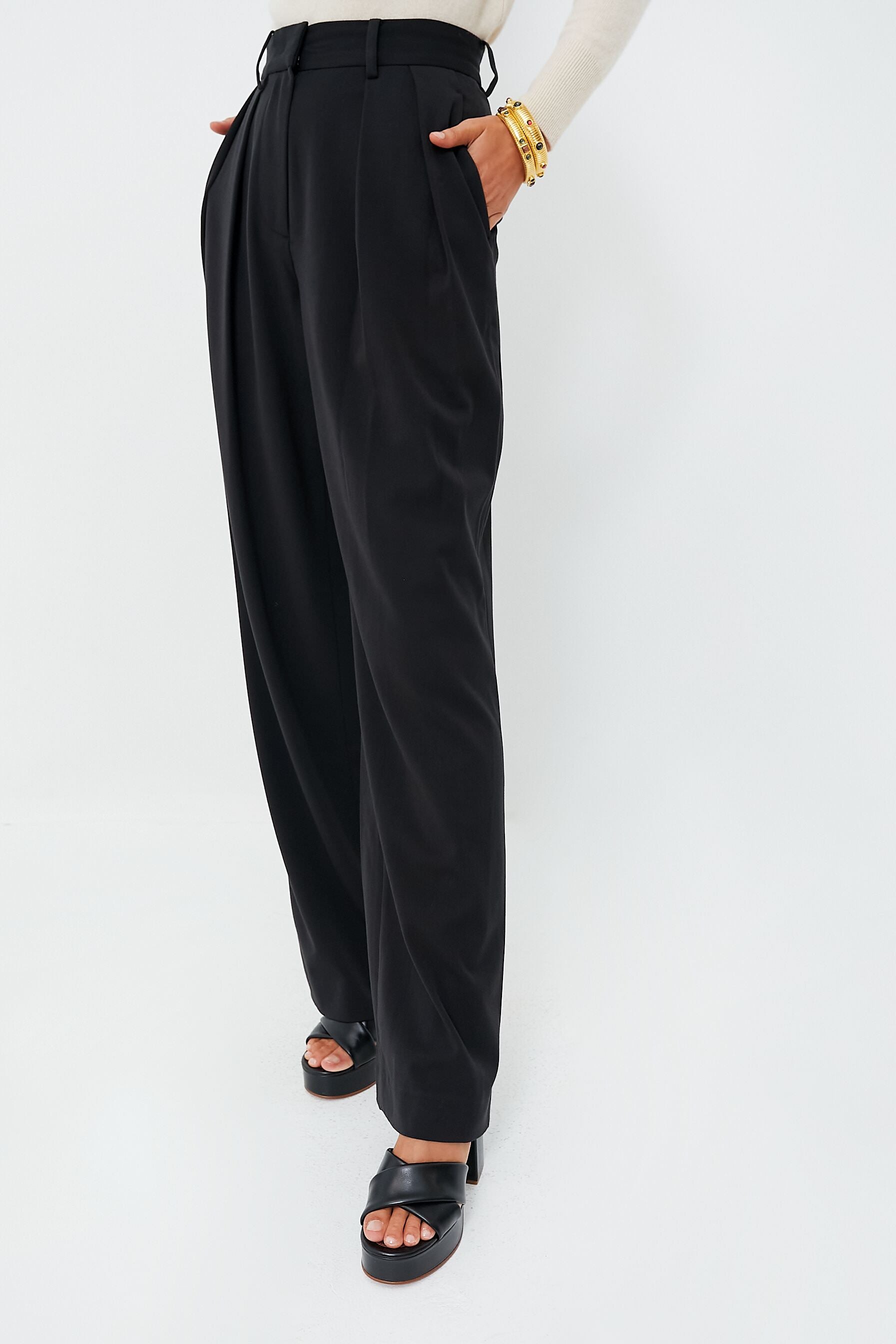 Black Luisa Pant | STAUD