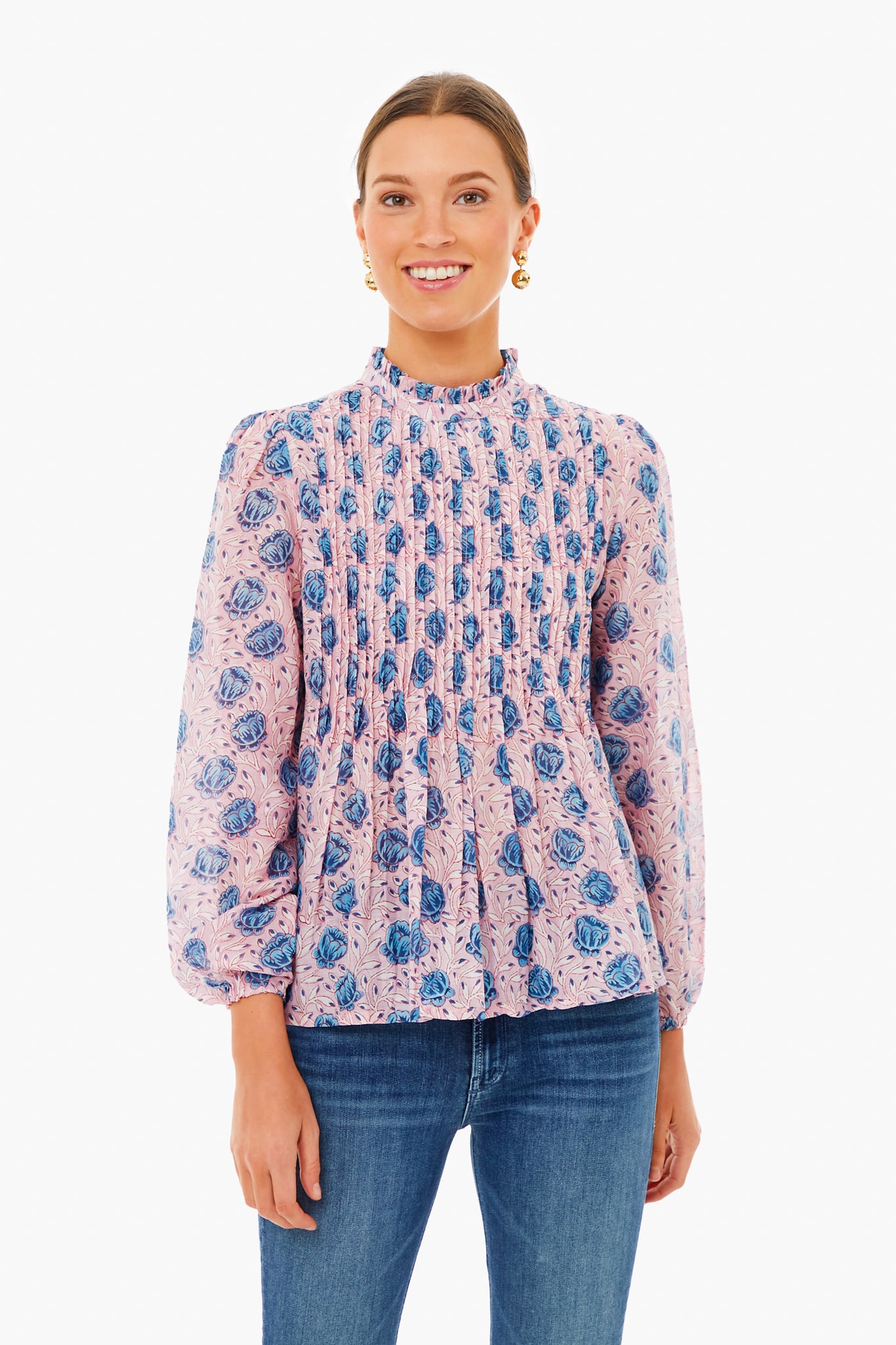 Petal Pintuck Blouse | Oliphant