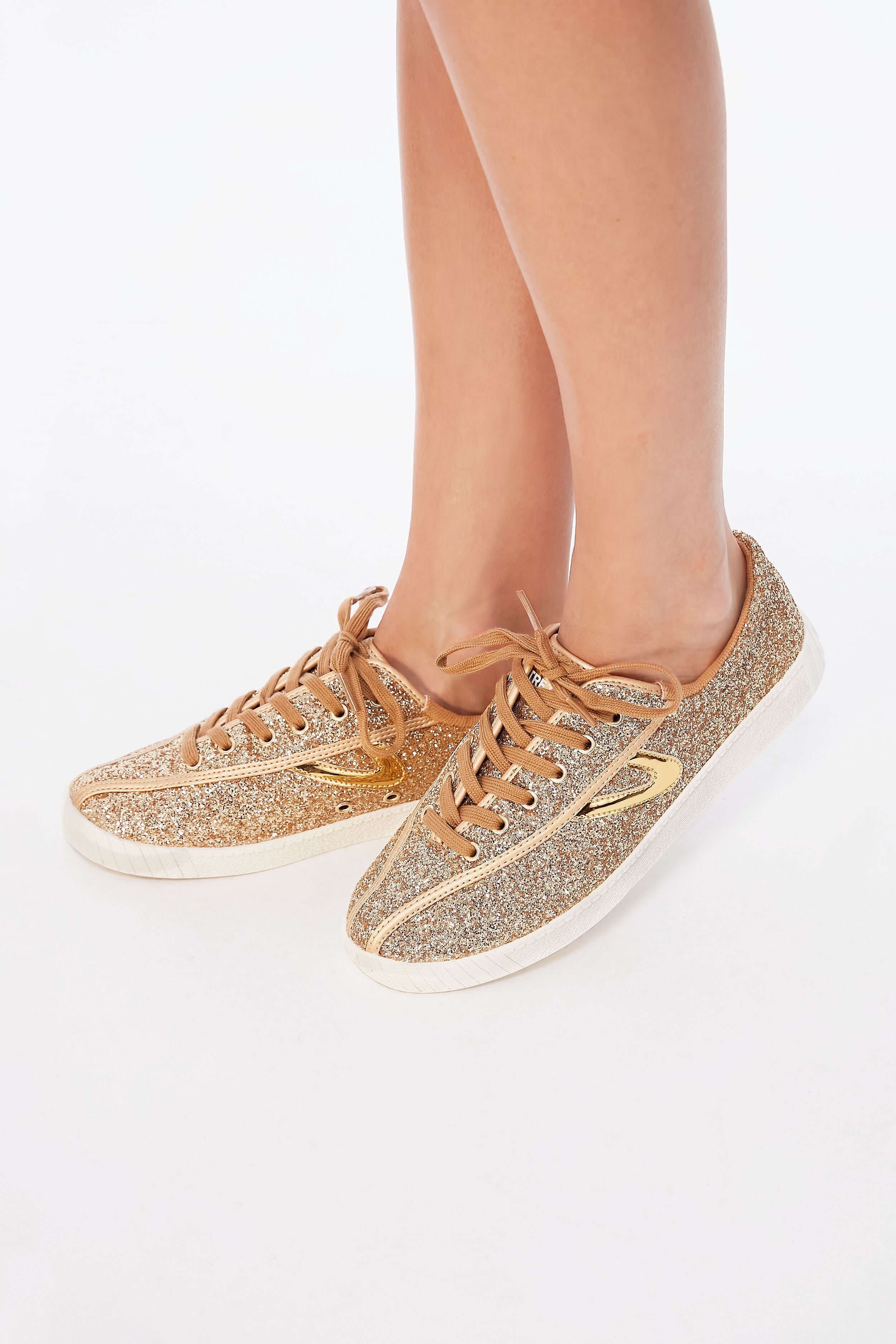 Gold Nylite Glitter Sneakers | Tretorn | Tuckernuck
