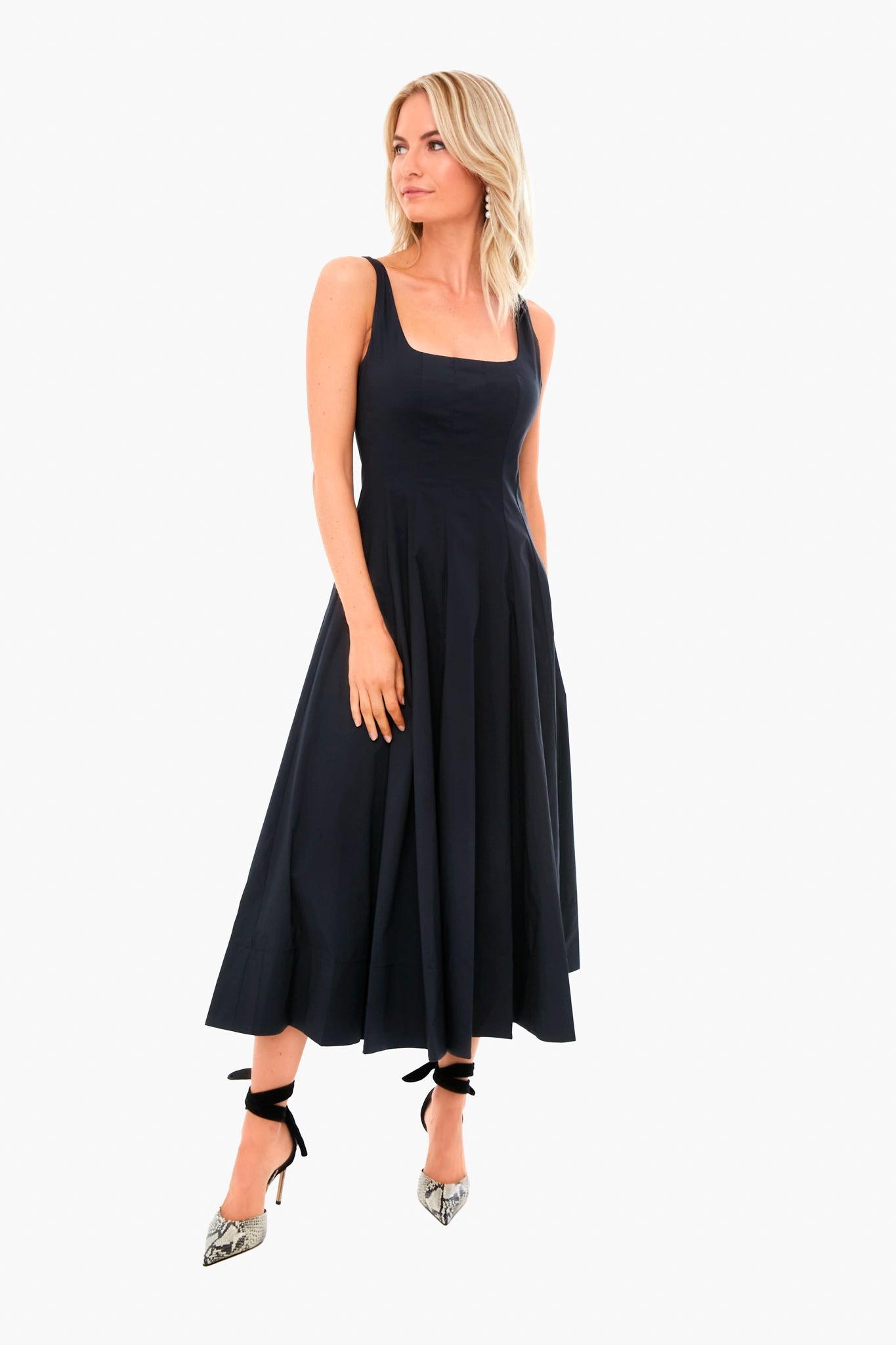 Black Wells Dress | STAUD