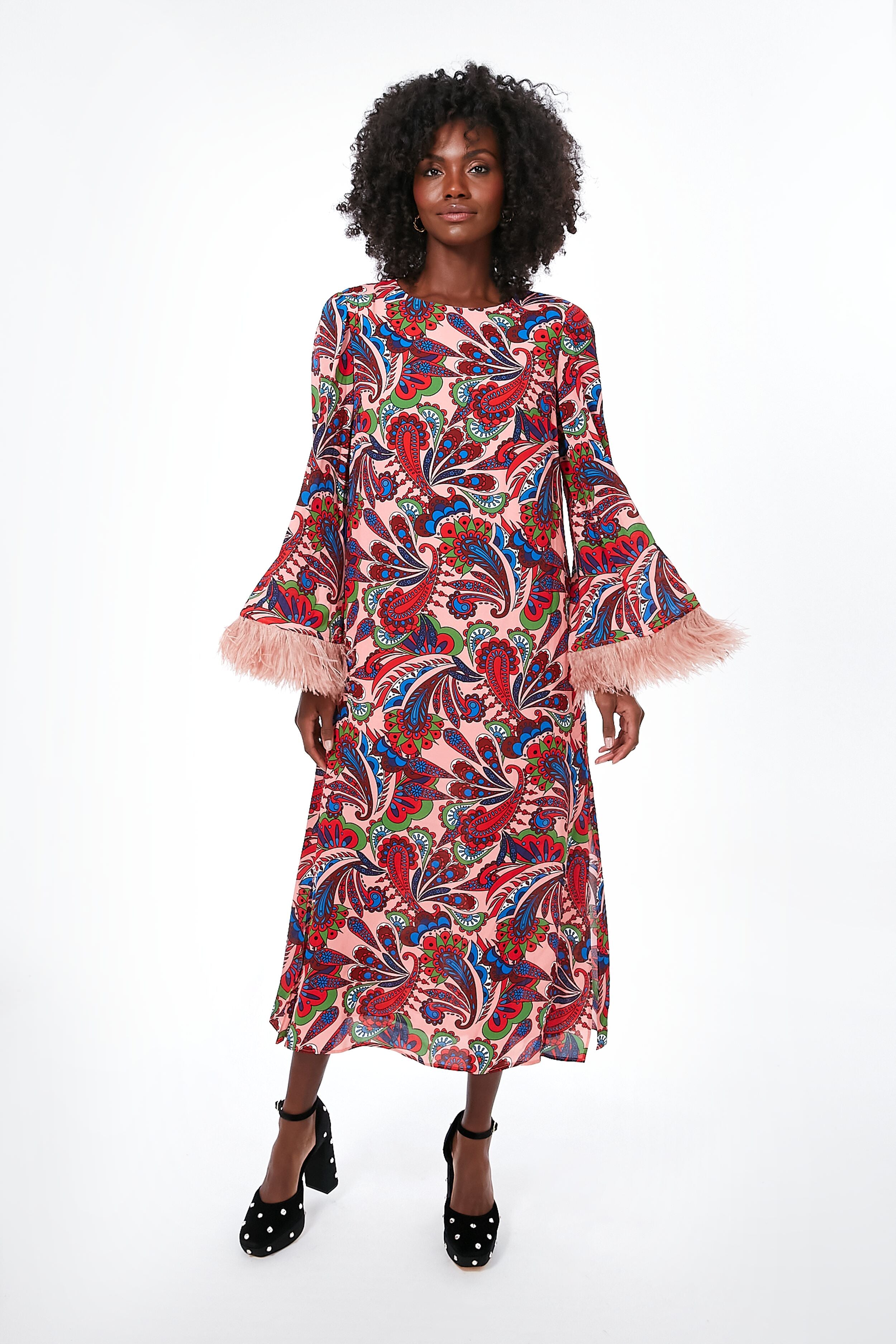 Pink Paisley Frankie Crepe Dress | Borgo de Nor | Tuckernuck