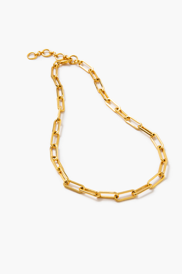 Gold Thin Paperclip Chain Link Necklace Tuckernuck Jewelry