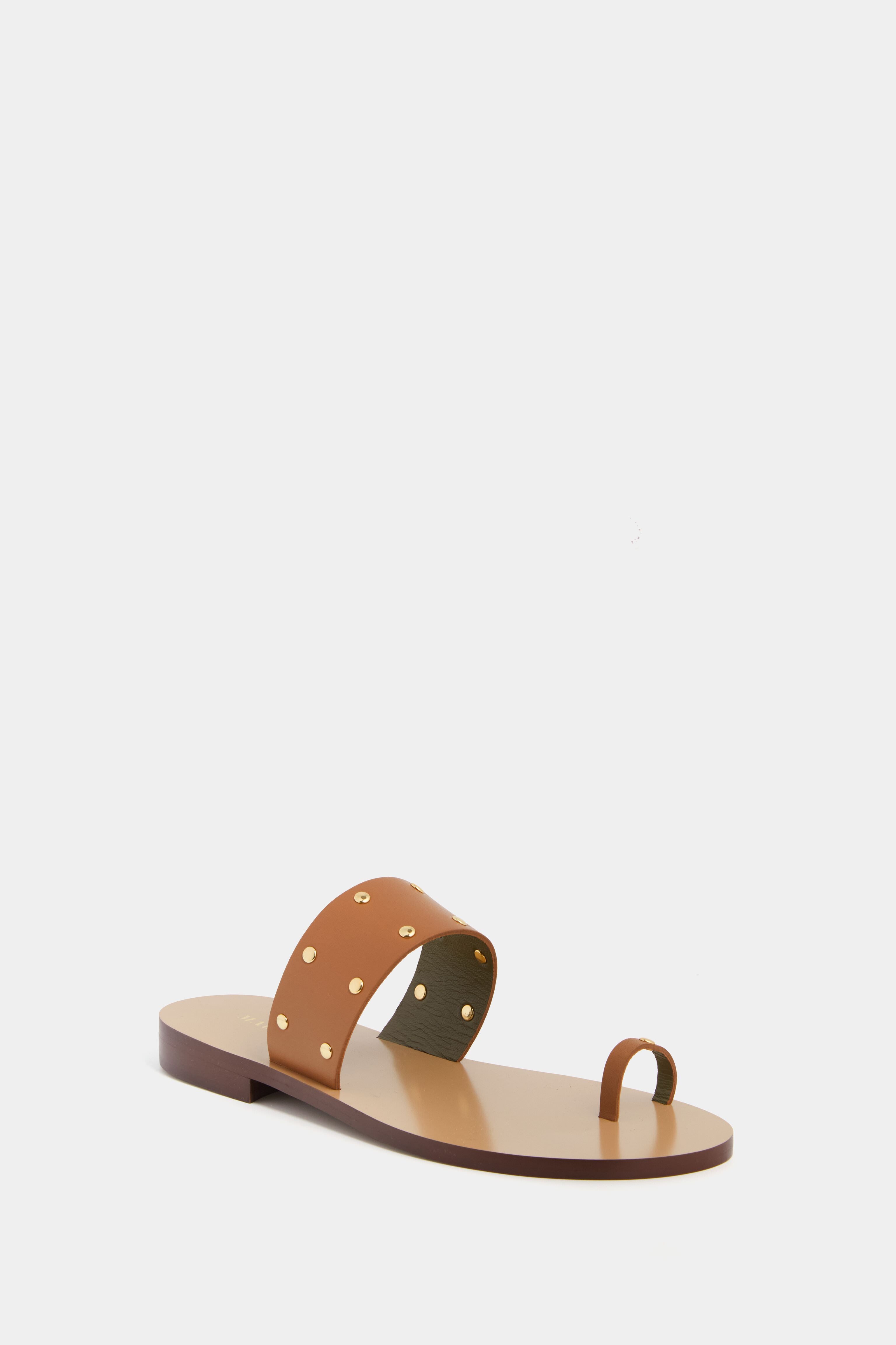 Tan Imma Capri Sandals | Maria Luca