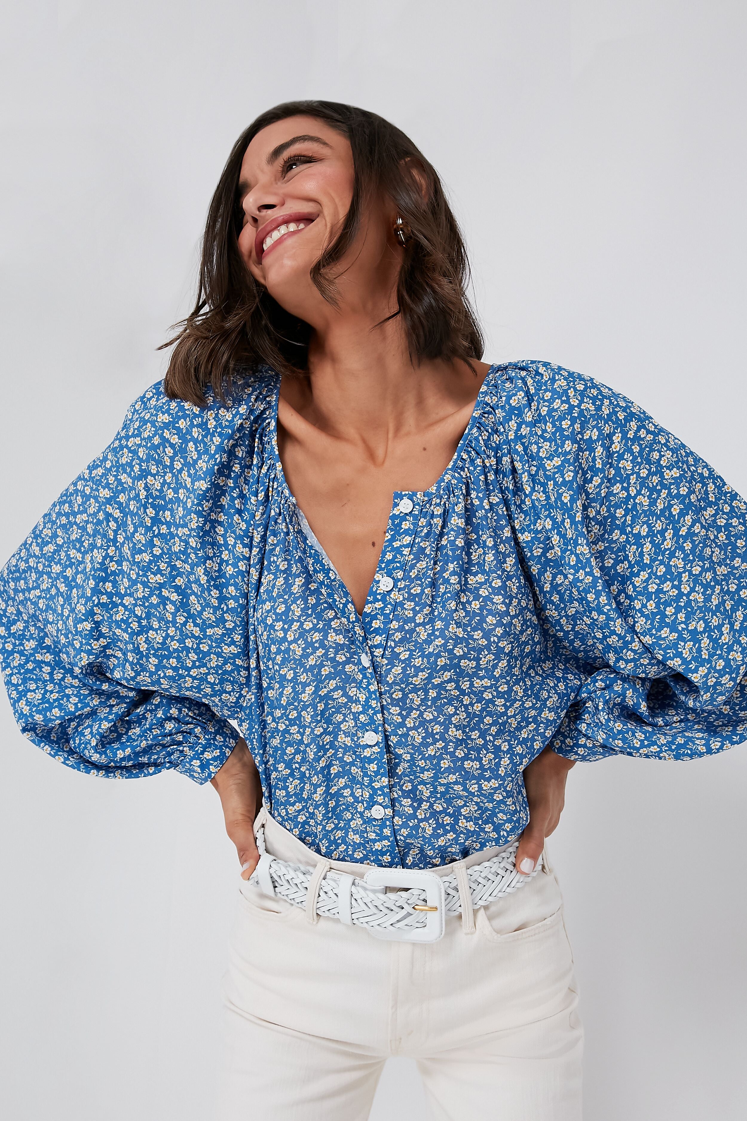 Pablo Flowers Frances Blouse | Emerson Fry