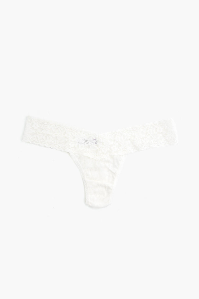 Red Signature Lace Low Rise Thong