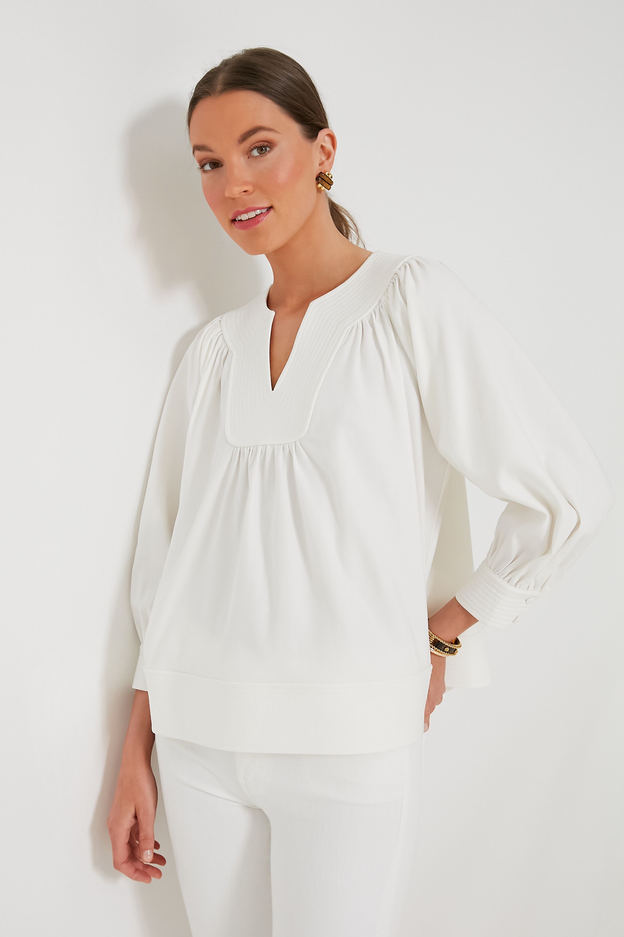 White Koa Blouse | Pomander Place