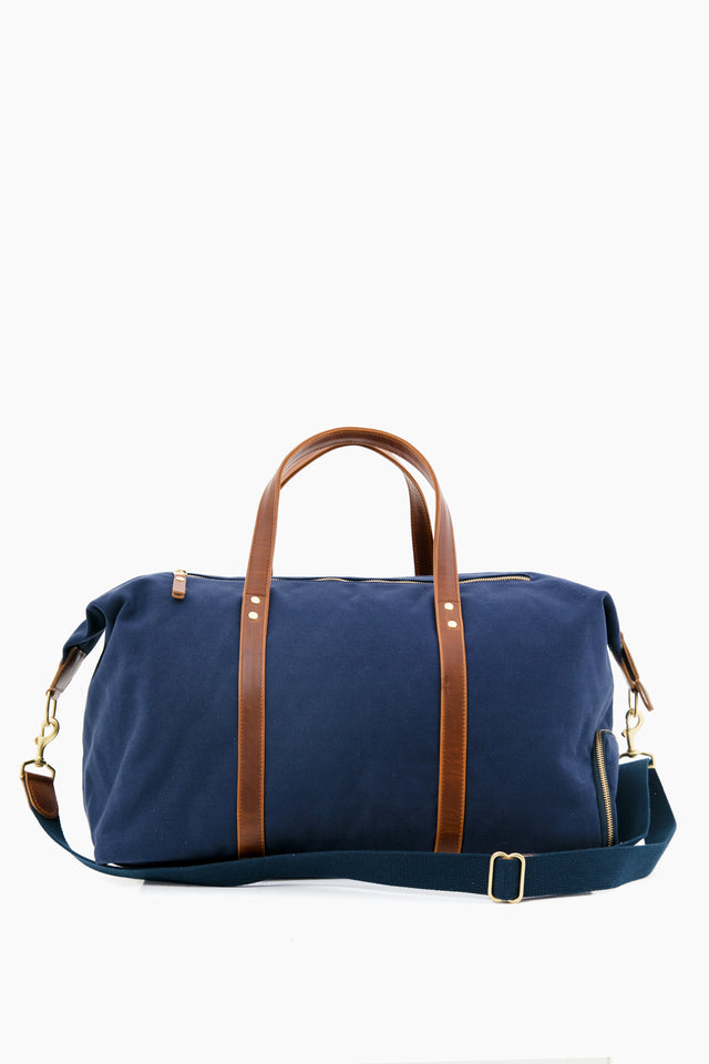 Large Red and Navy Weekender Bag | Hudson Sutler