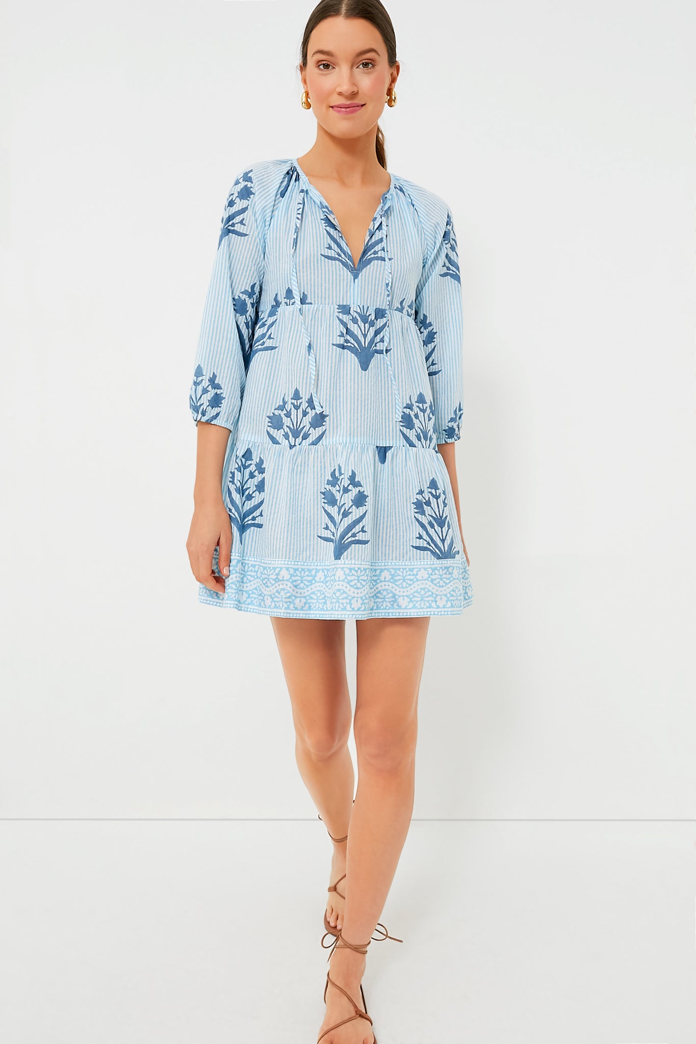 Classic Blue Priya Dress | SZ Blockprints