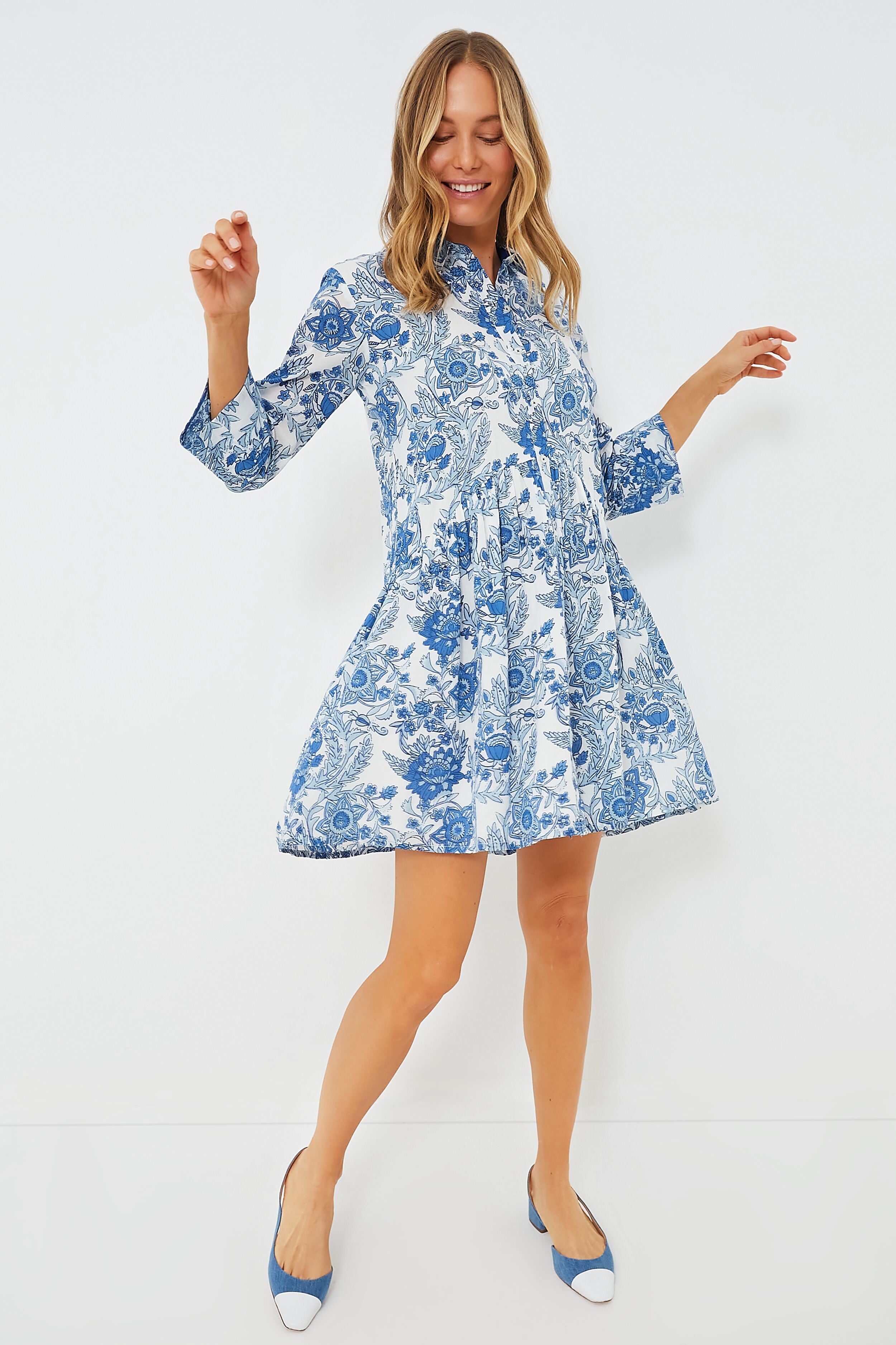 Exclusive Blue Leticia Deauville Mini Dress