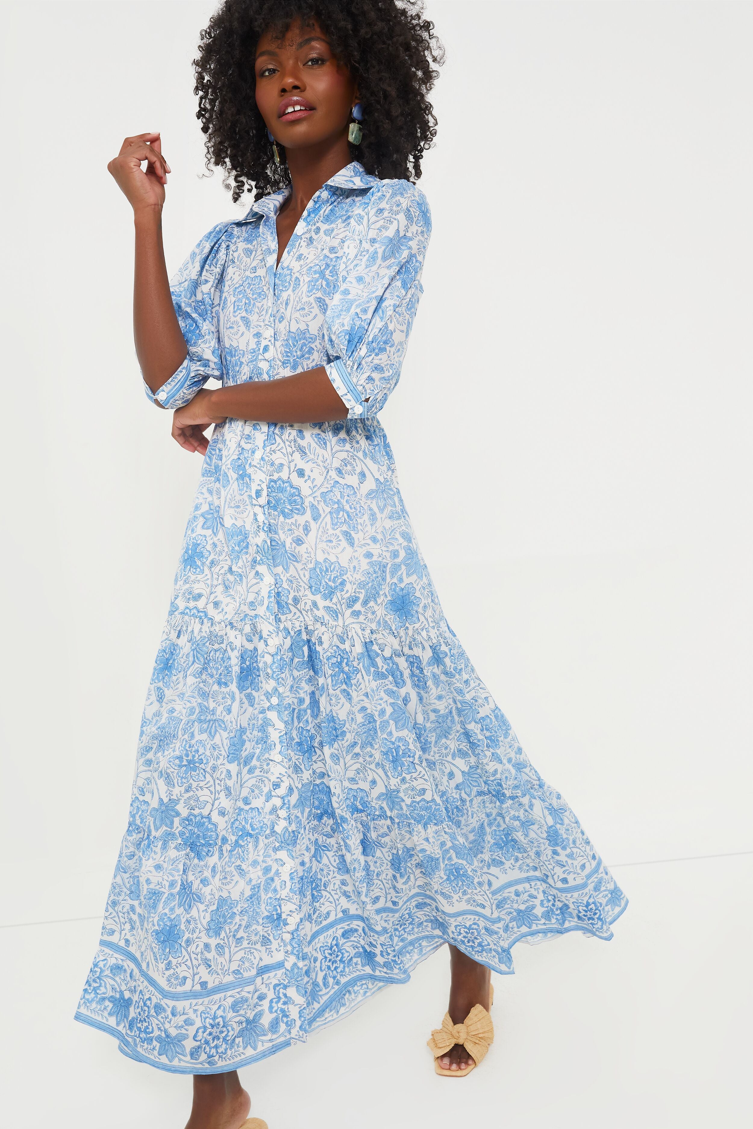 Blue Floral Blair Maxi Dress | Bell by Alicia Bell