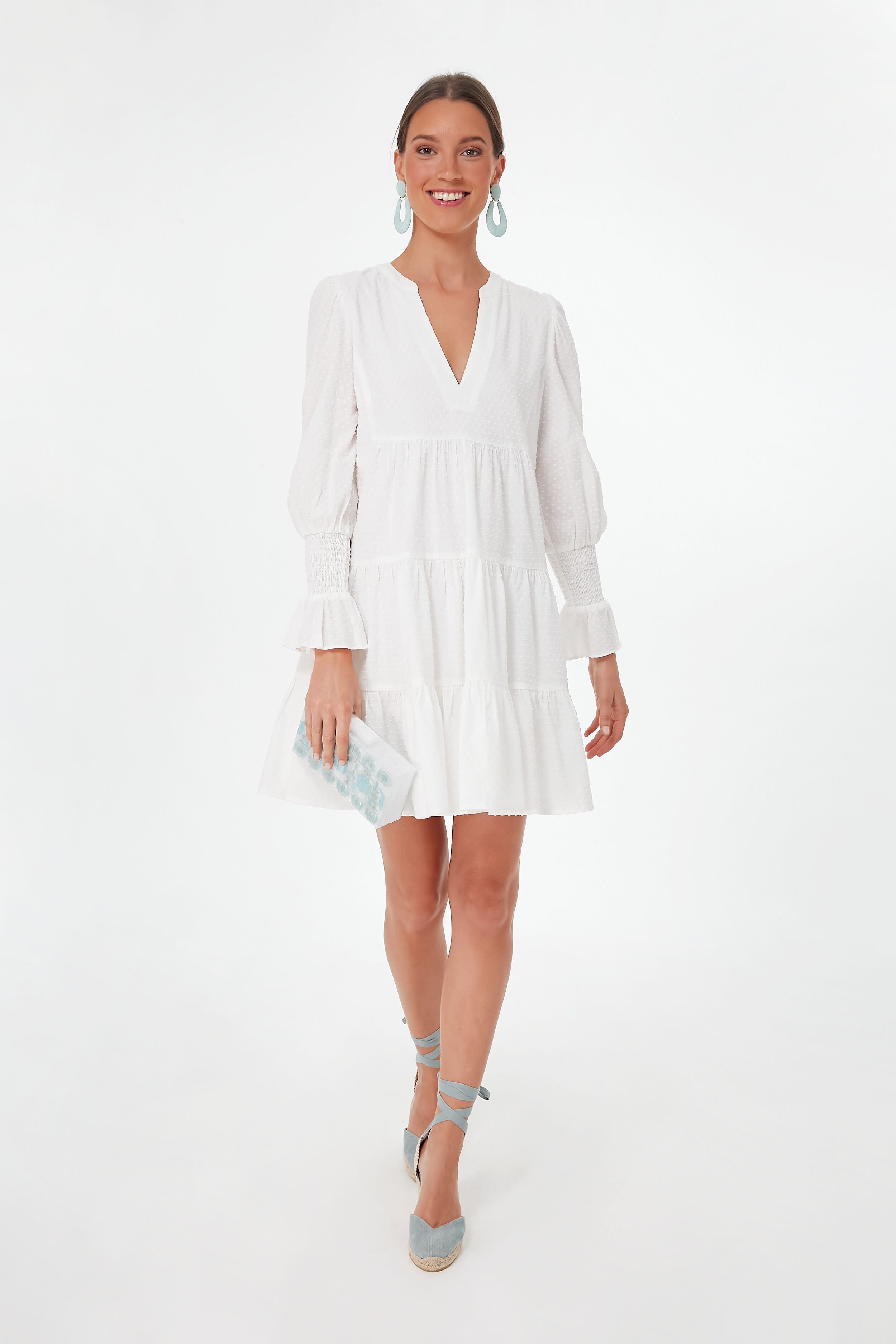 White Swiss Dot Kenzo Dress | Pomander Place