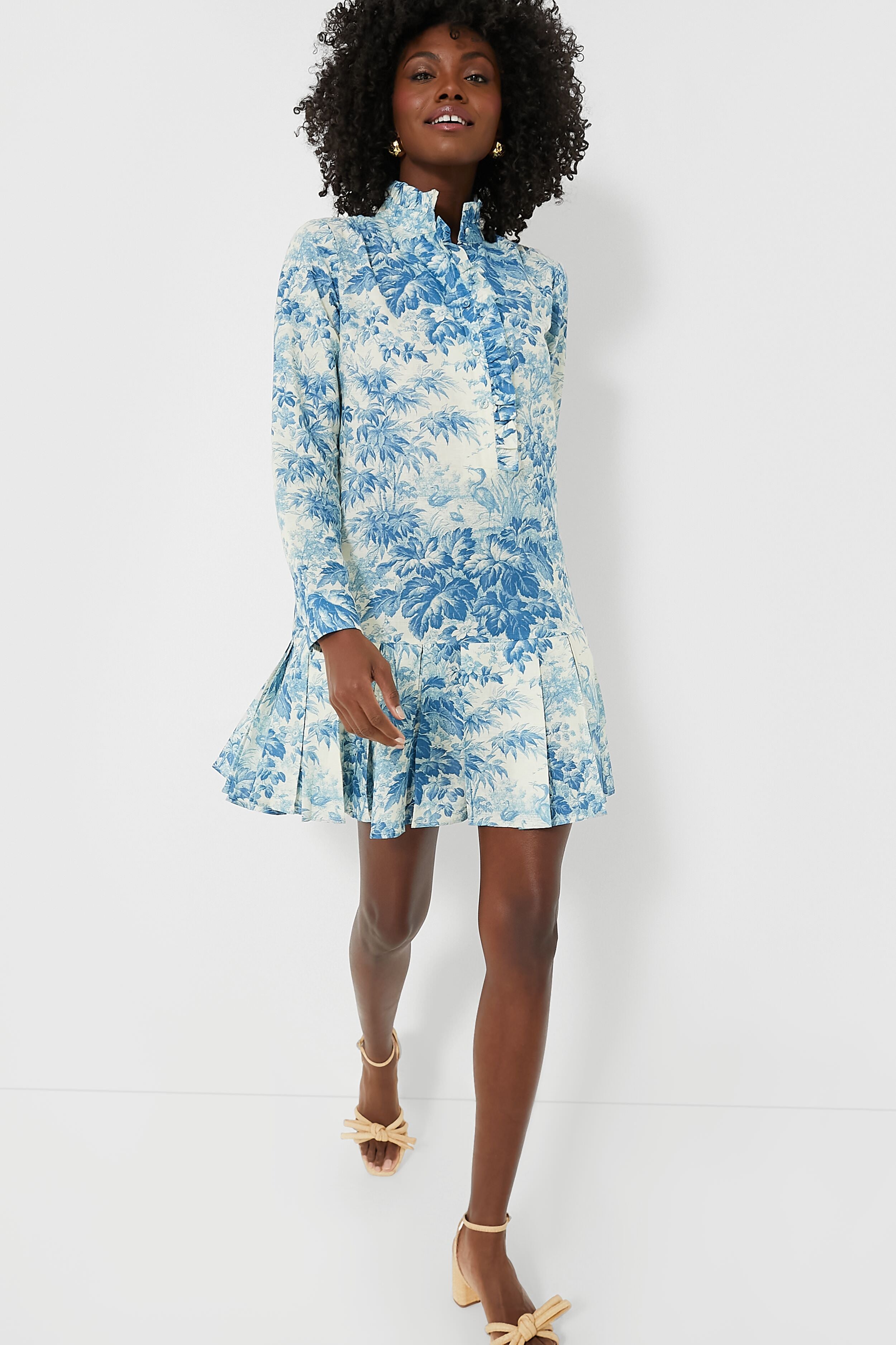 Misty Blue Toile Tate Dress | Tuckernuck