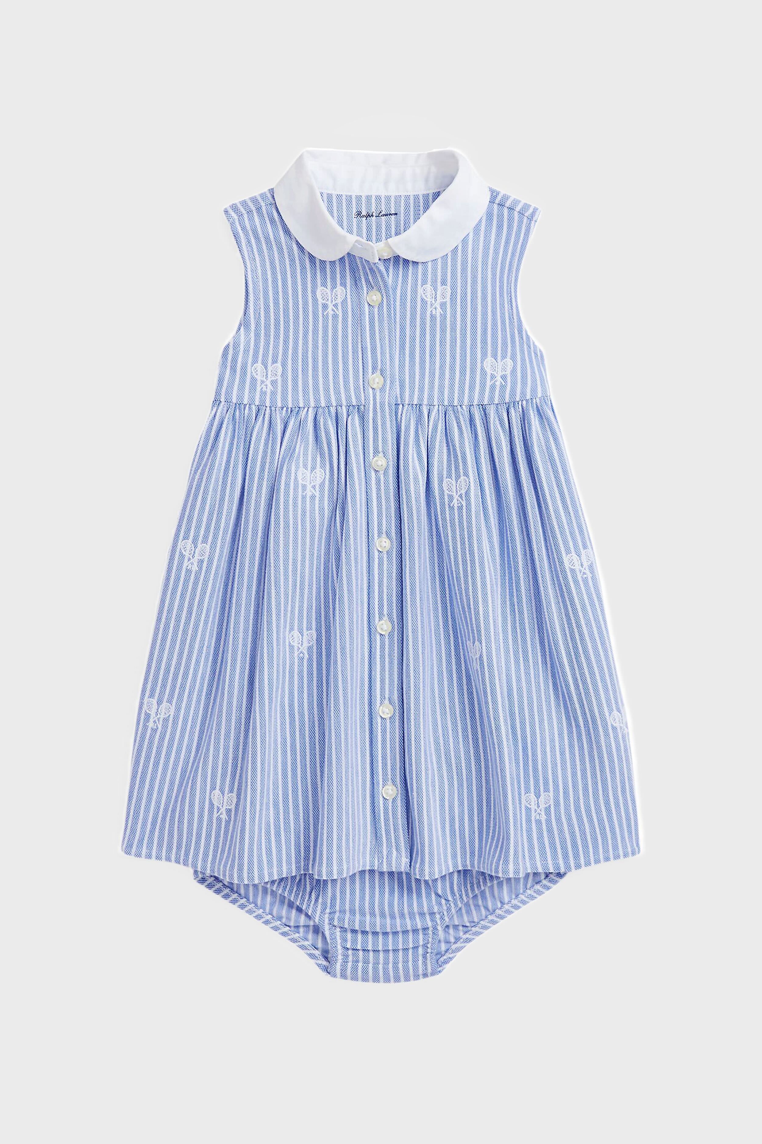 Tennis-Embroidered Mesh Dress & Bloomer | Polo Ralph Lauren