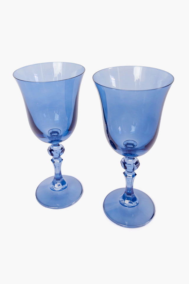 Colored stemmed wine glasses (set of 4) – Bam Bird Boutique