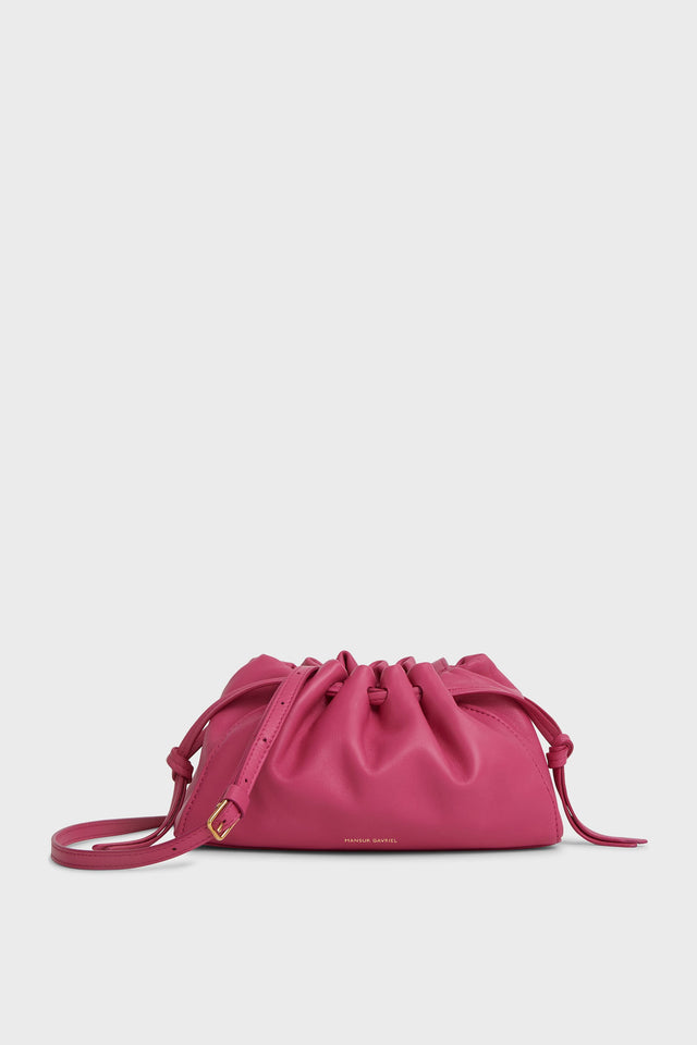 Mansur Gavriel Champagne Small Leather Bucket Bag - Hazelnut