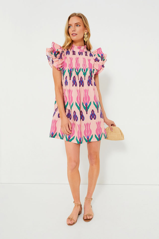 Curations X Amy Morrison V-Neck Ruched Mini Dress - 20887419