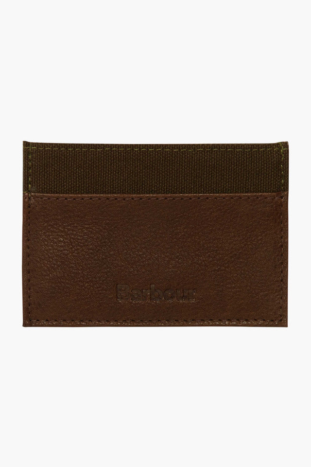 Barbour Leather Valet Tray & Card Holder Gift Set - Brown