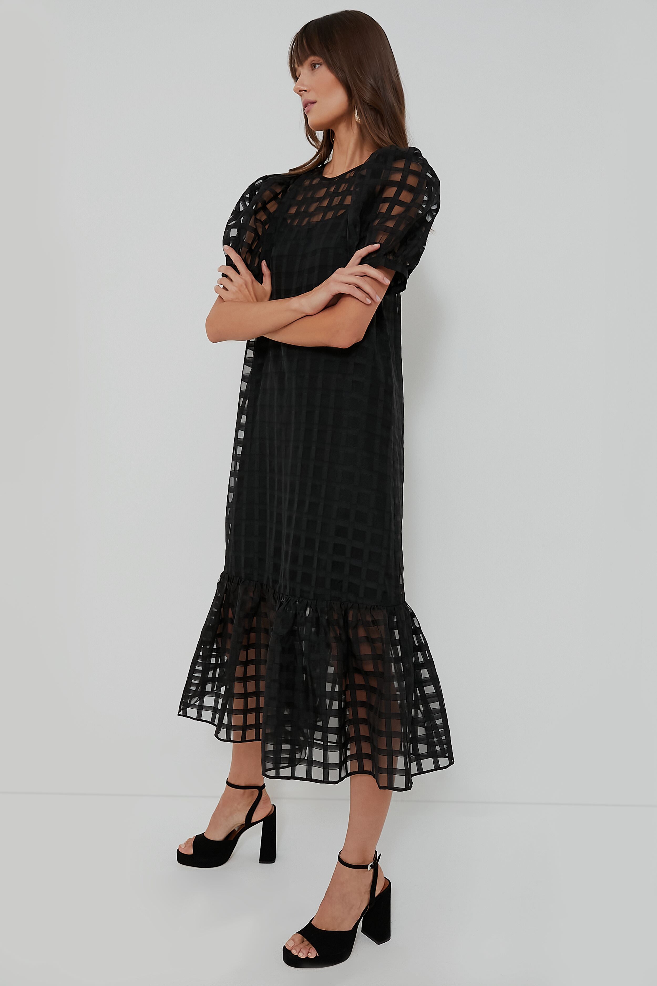 Organza Windowpane Waverly Dress | Hyacinth House