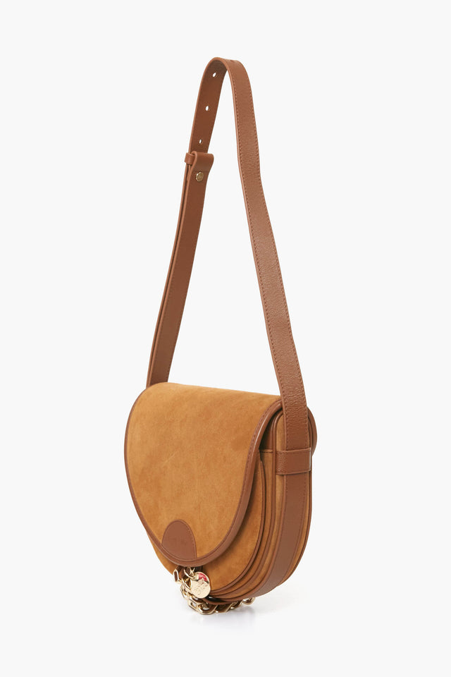 Clare V. Moyen Messenger bag - Natural Checker