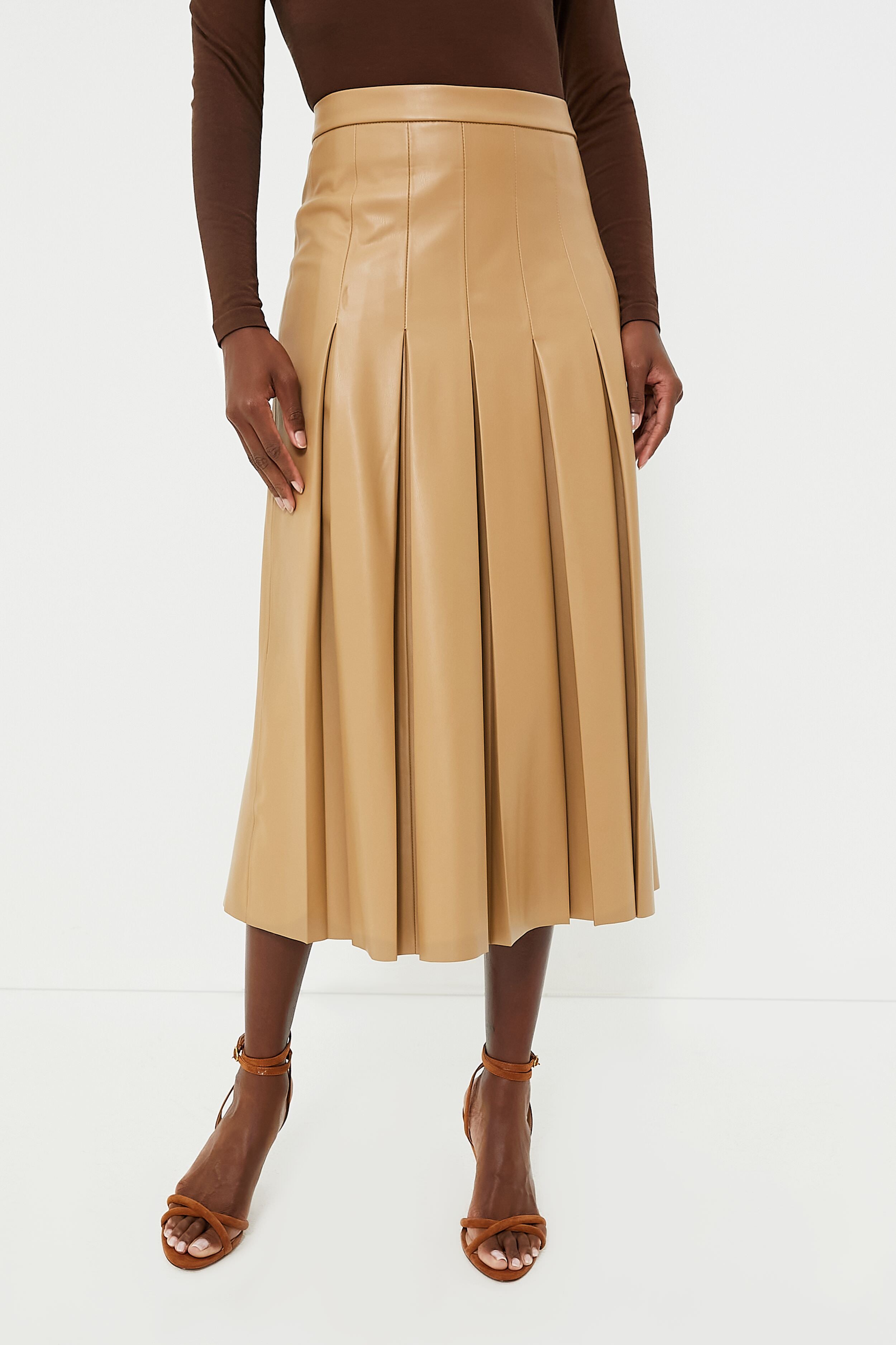 Khaki Herson Skirt | Veronica Beard