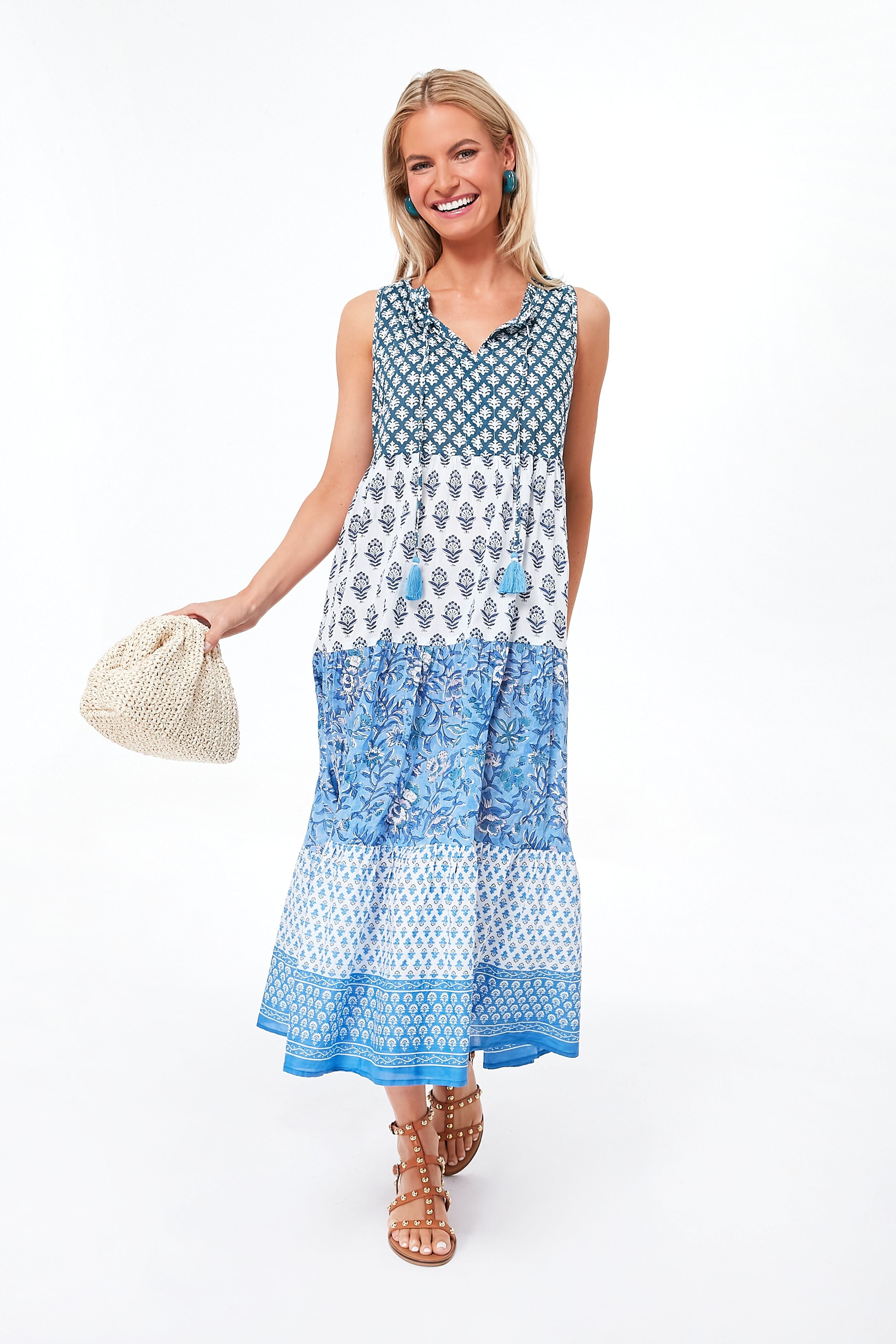 Bahama Blue Salty Paloma Caftan | Tnuck Beach | Tuckernuck