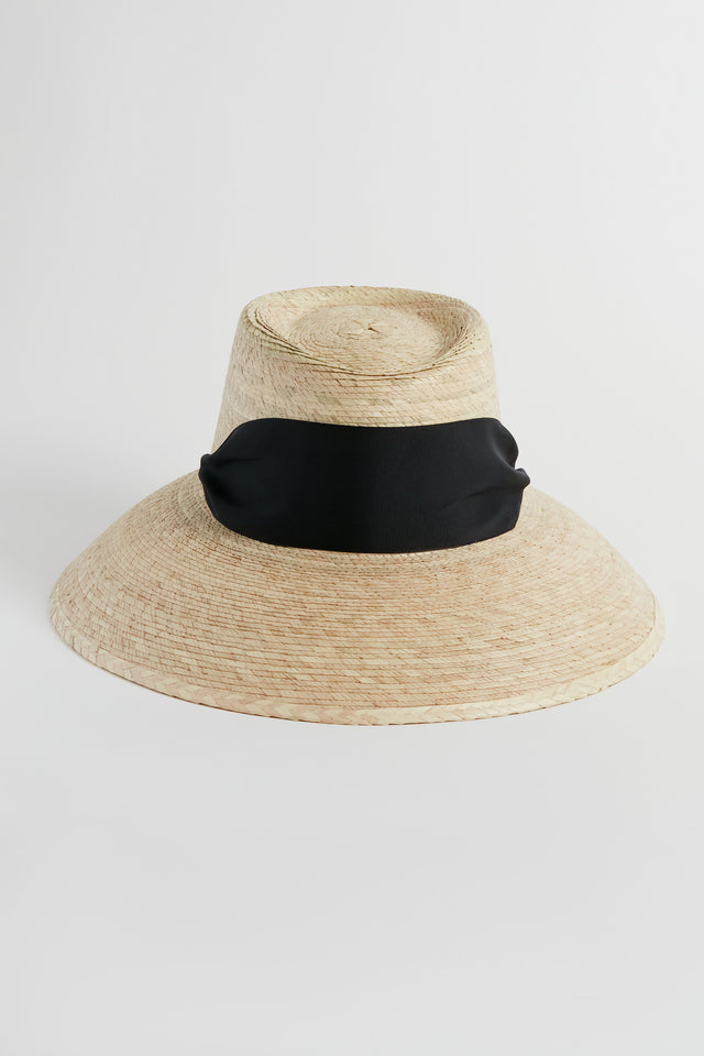 Black Wide Brim Sun Hat