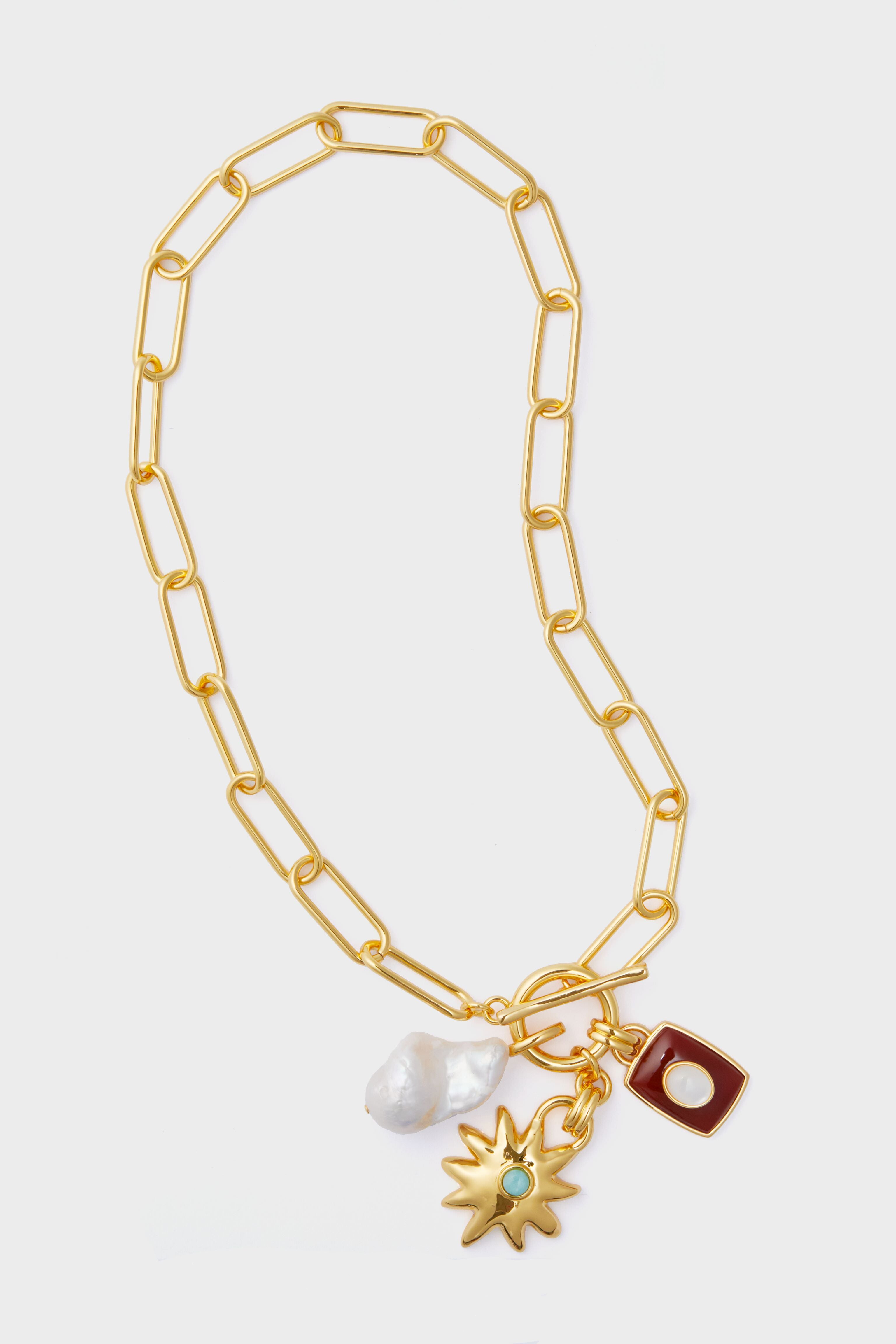 Multi Helios Charm Necklace | Lizzie Fortunato