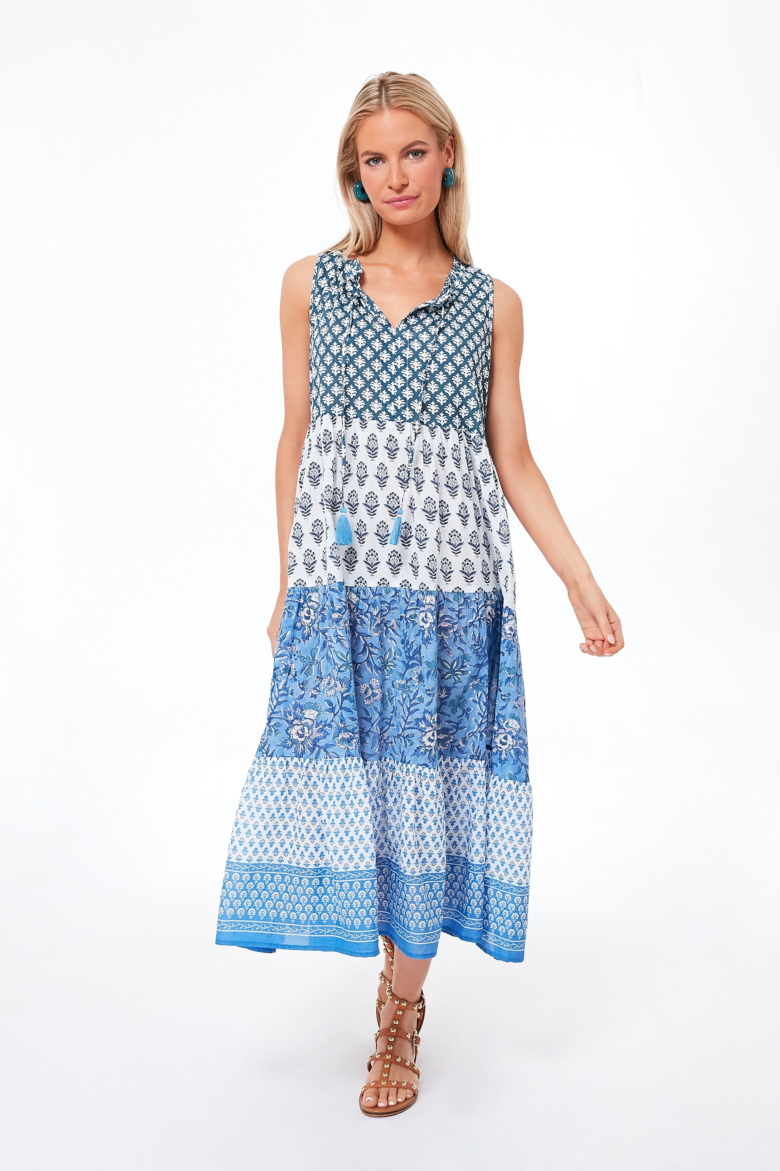 Bahama Blue Salty Paloma Caftan | Tnuck Beach