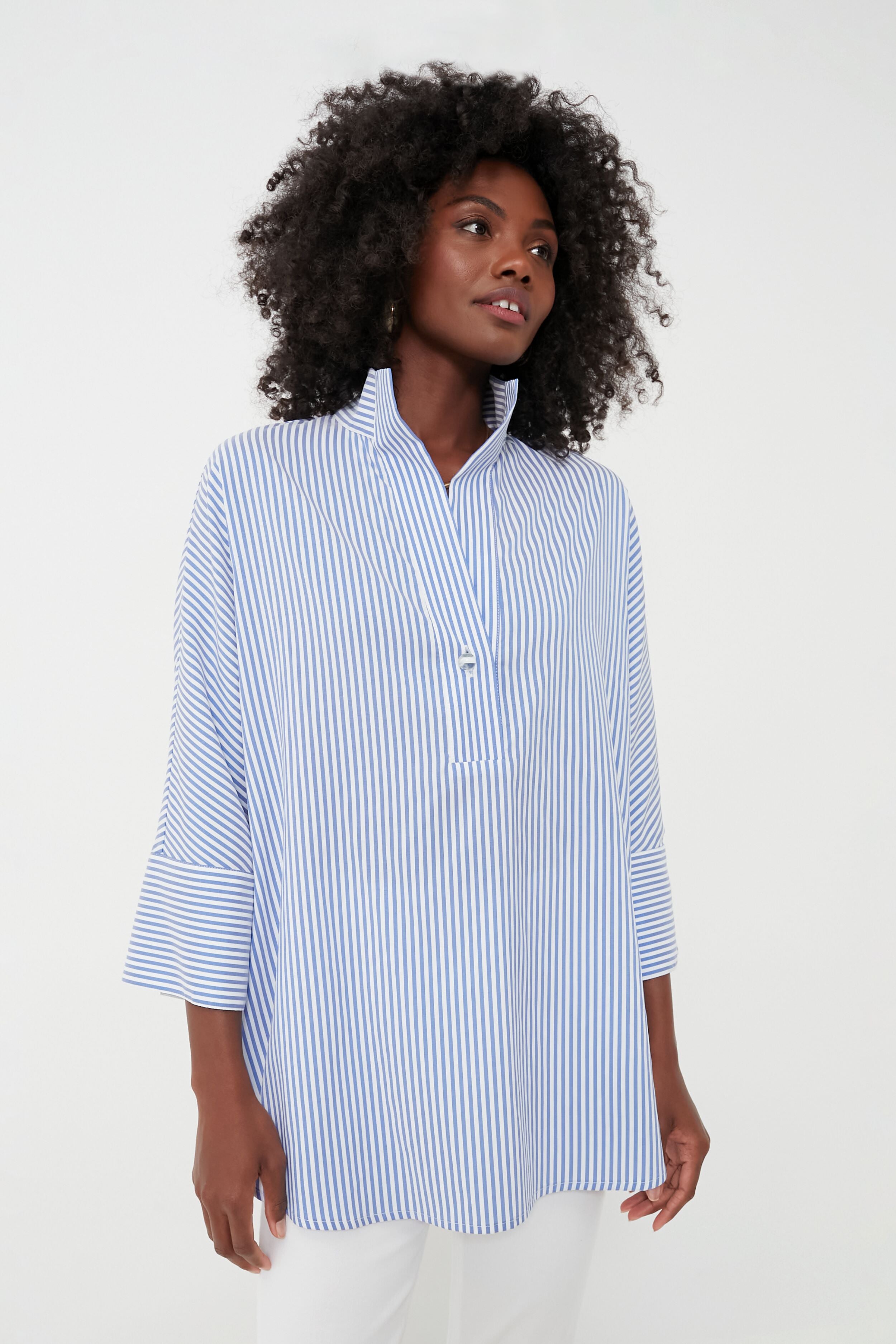 Blue Stripe Willow Blouse | Tuckernuck