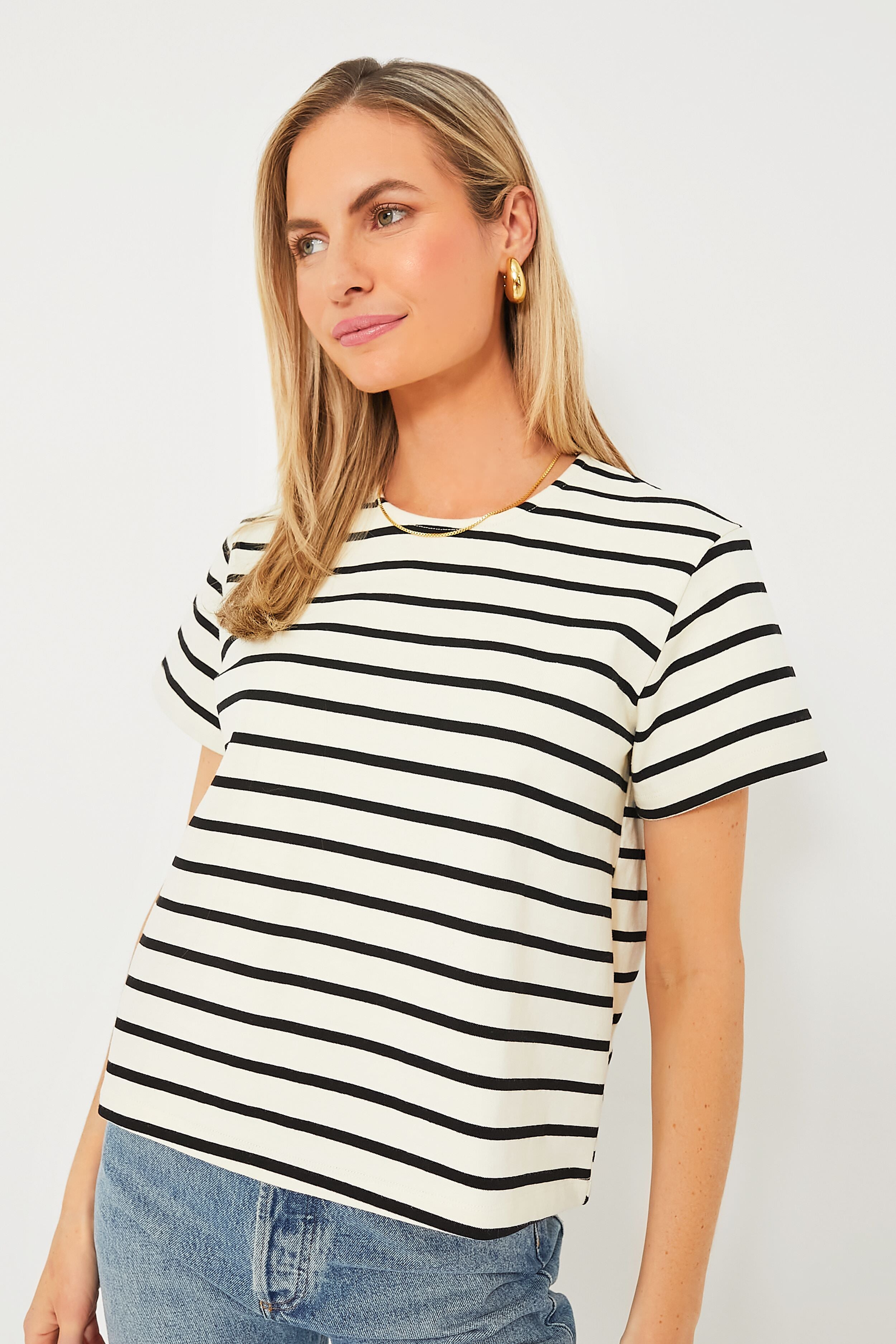 Black Stripe Lucie Tee | Tuckernuck