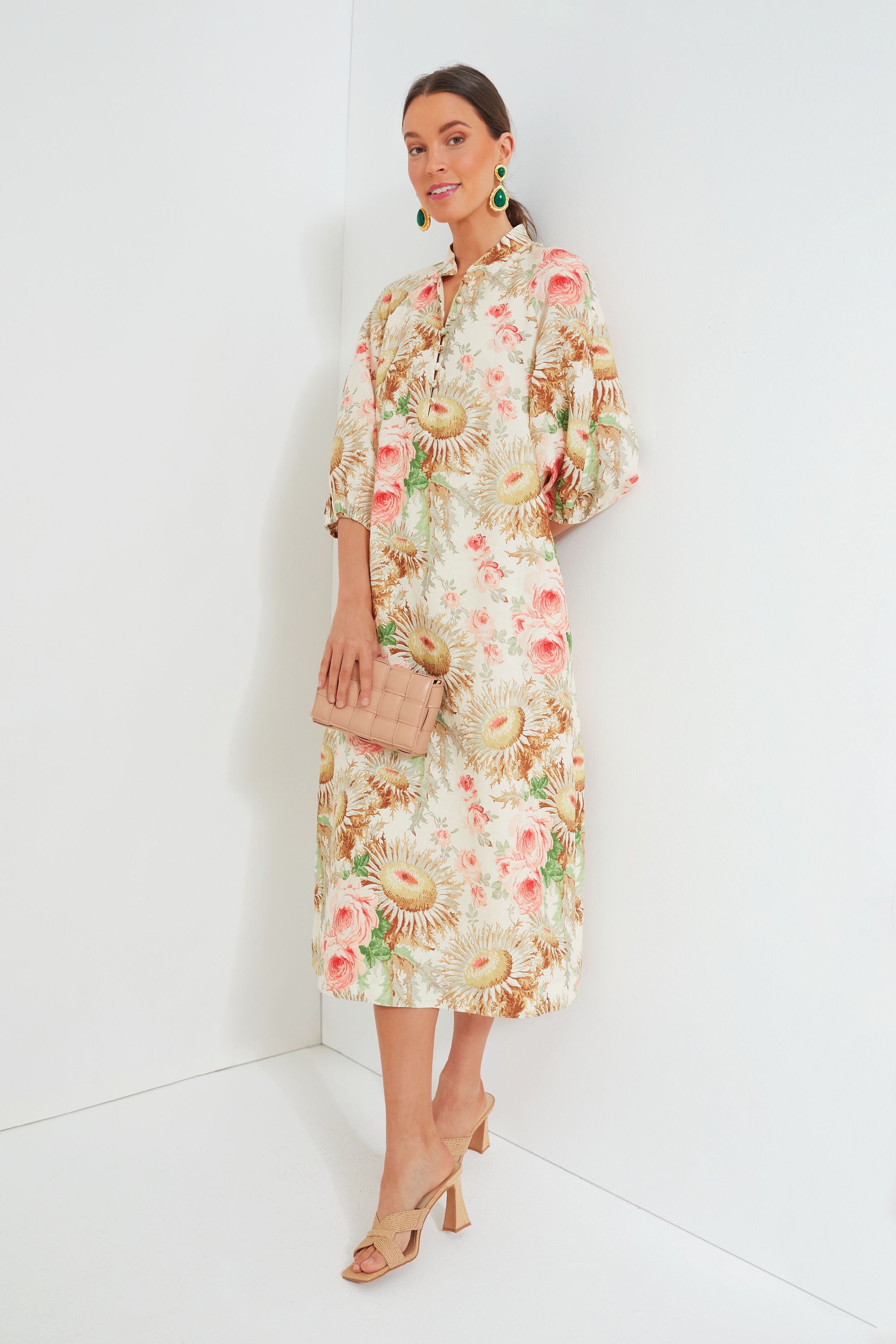 Sun Faded Floral Maryse Caftan