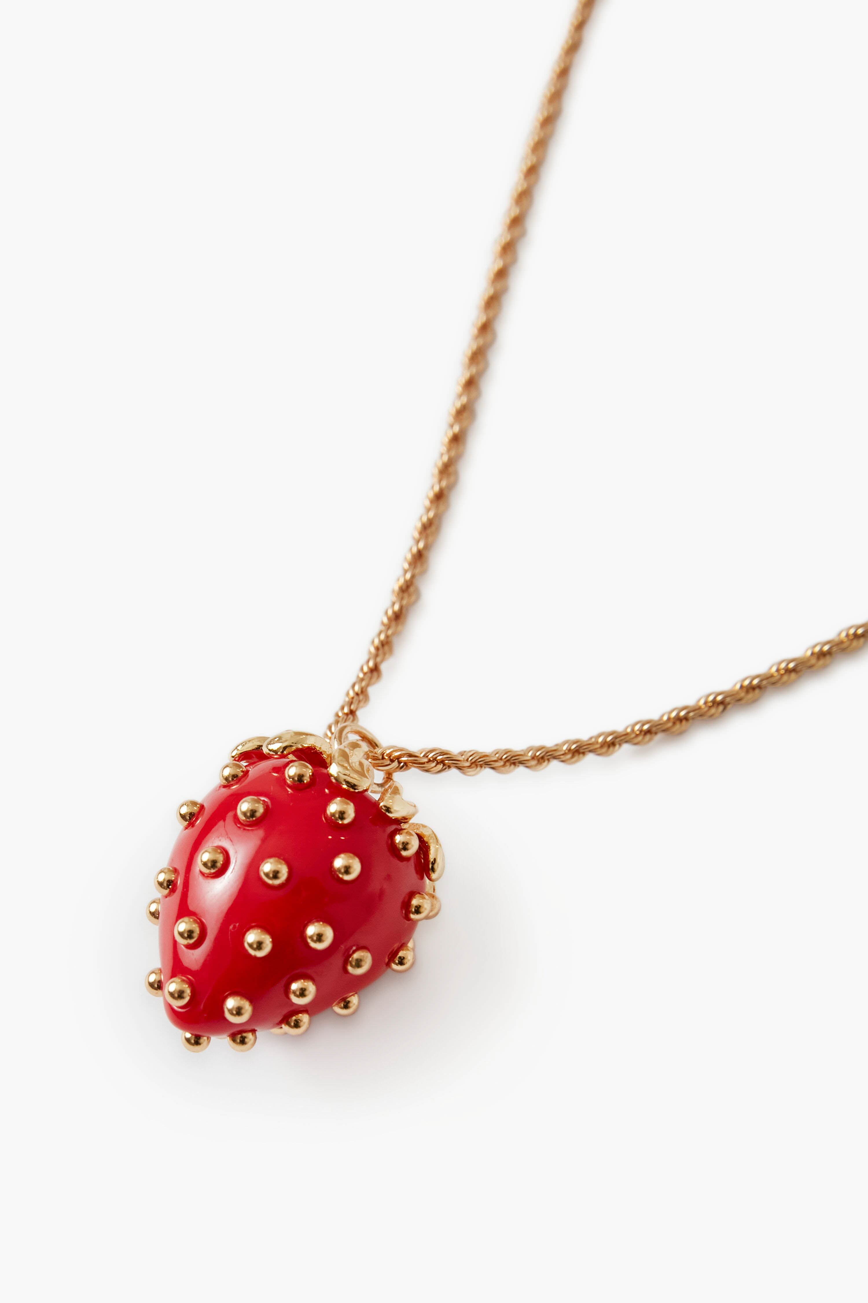 Strawberry Pendant Necklace | Kenneth Jay Lane