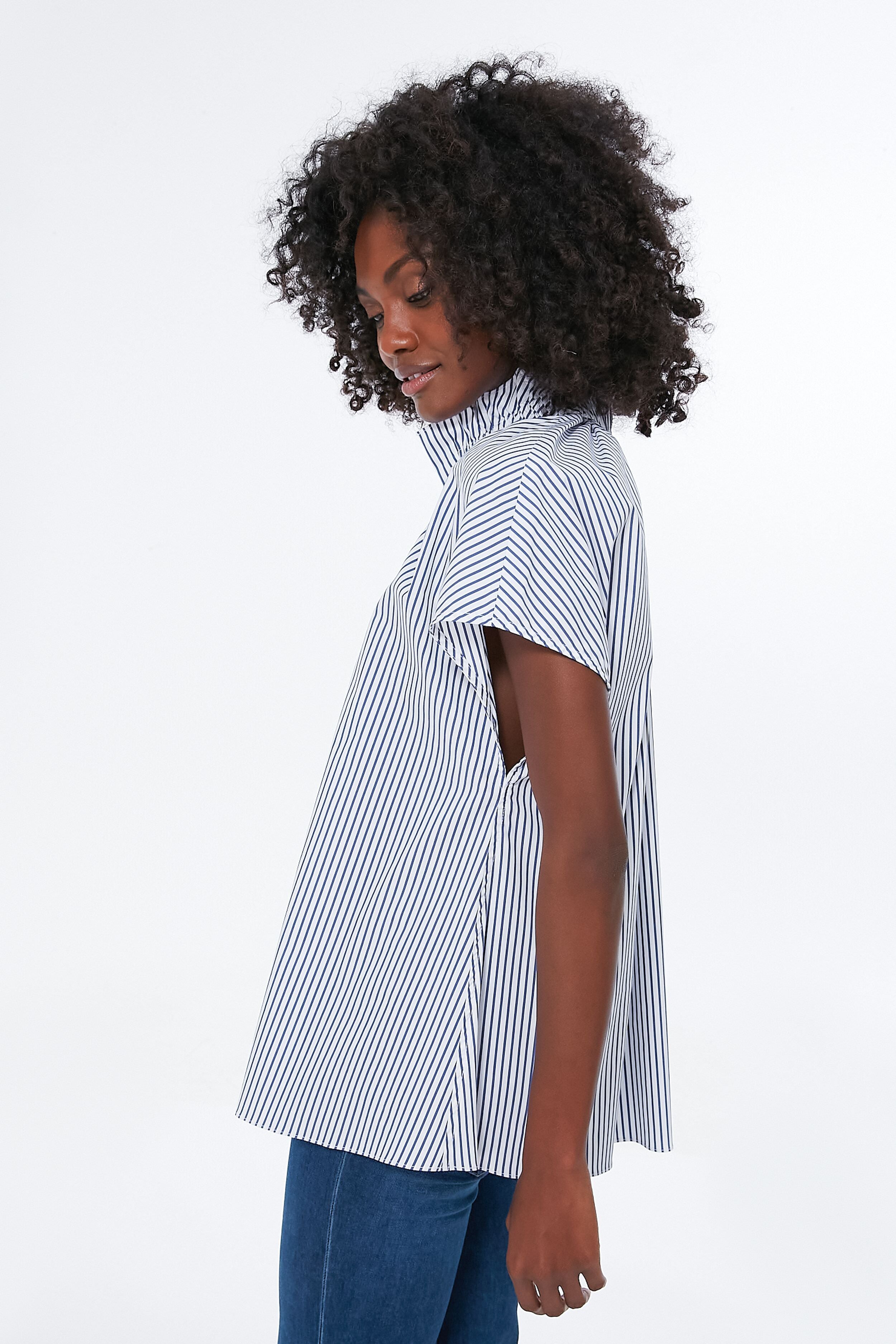 Blue Stripe Rae Blouse | Pomander Place | Tuckernuck