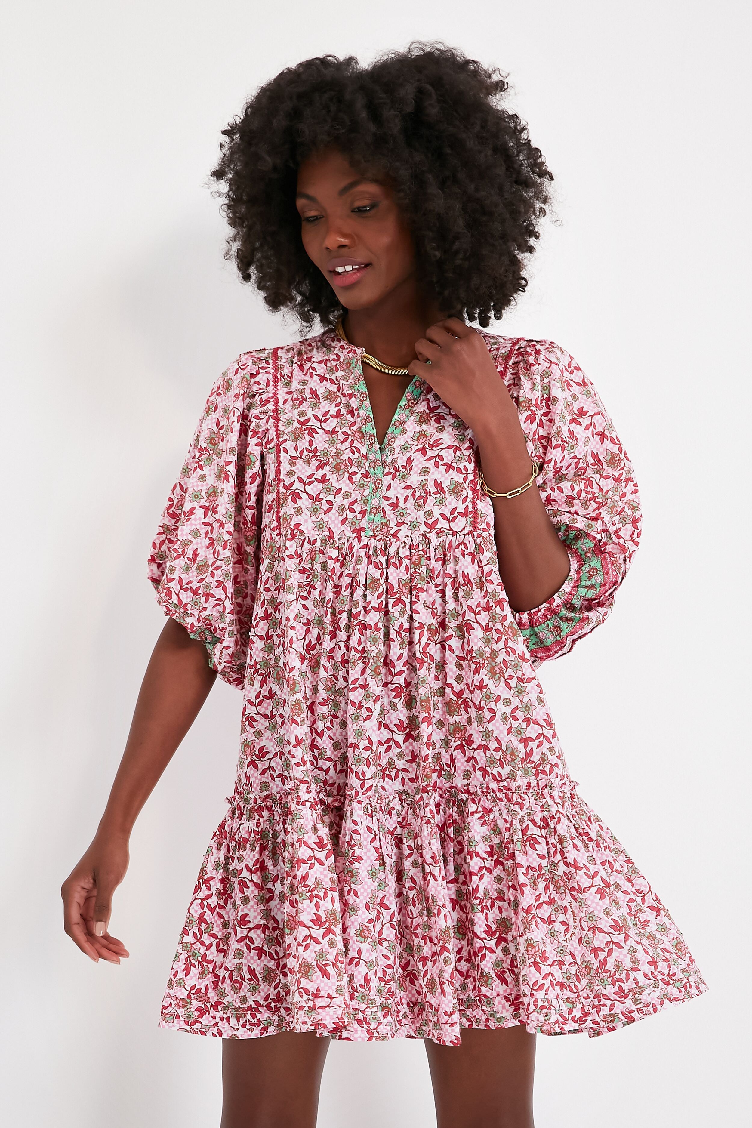 Pink Blossom Aria Mini Dress | Poupette St Barth | Tuckernuck