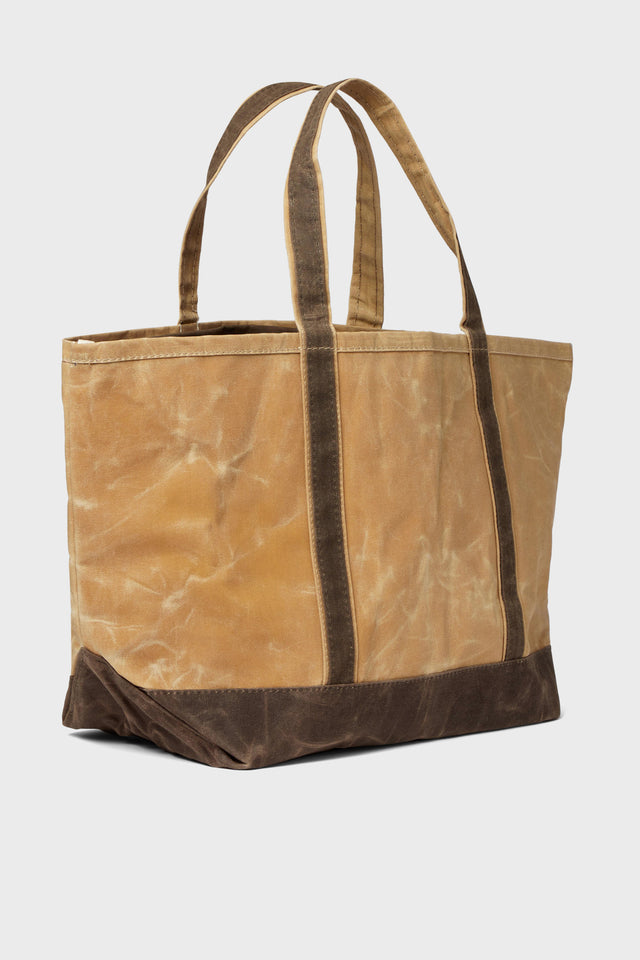 Beige Traversée large canvas tote bag, Rue De Verneuil