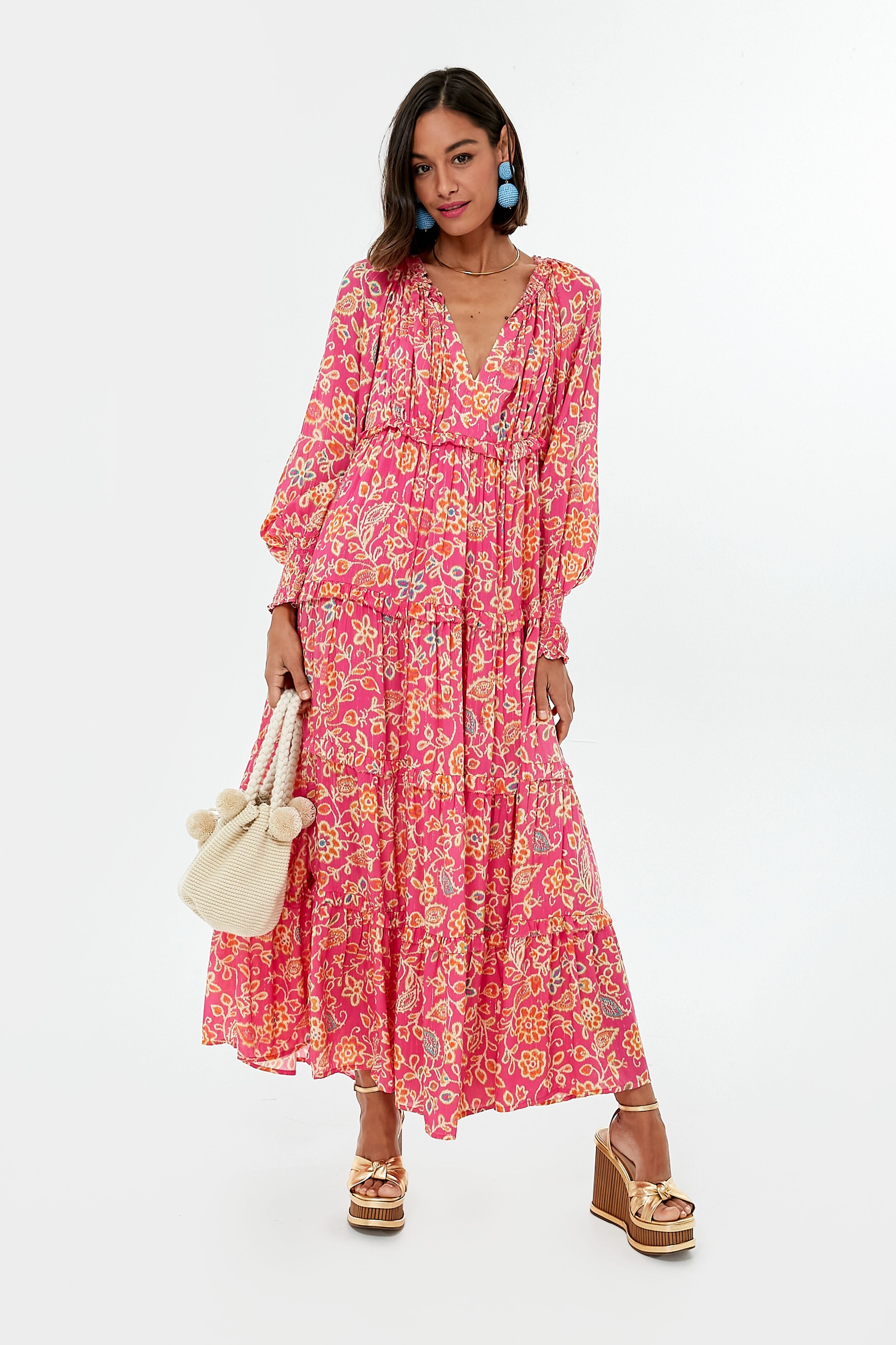 Alessandra Pink Print Monique Maxi Dress | Love the Label | Tuckernuck