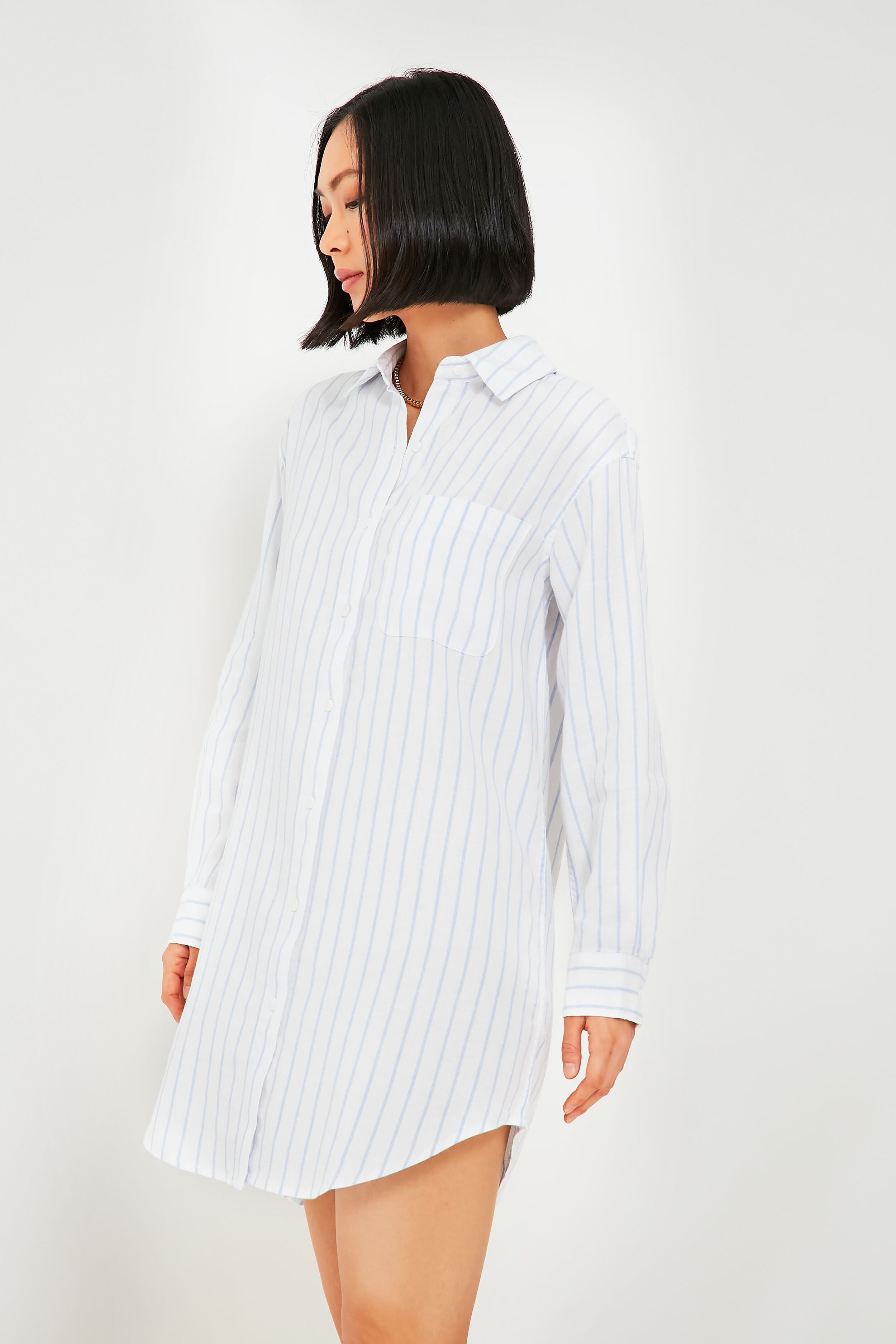 Pier Stripe Linen Laguna Dress | Faherty | Tuckernuck