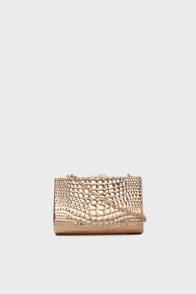 Gold Diamante Doris Micro Clutch | Loeffler Randall