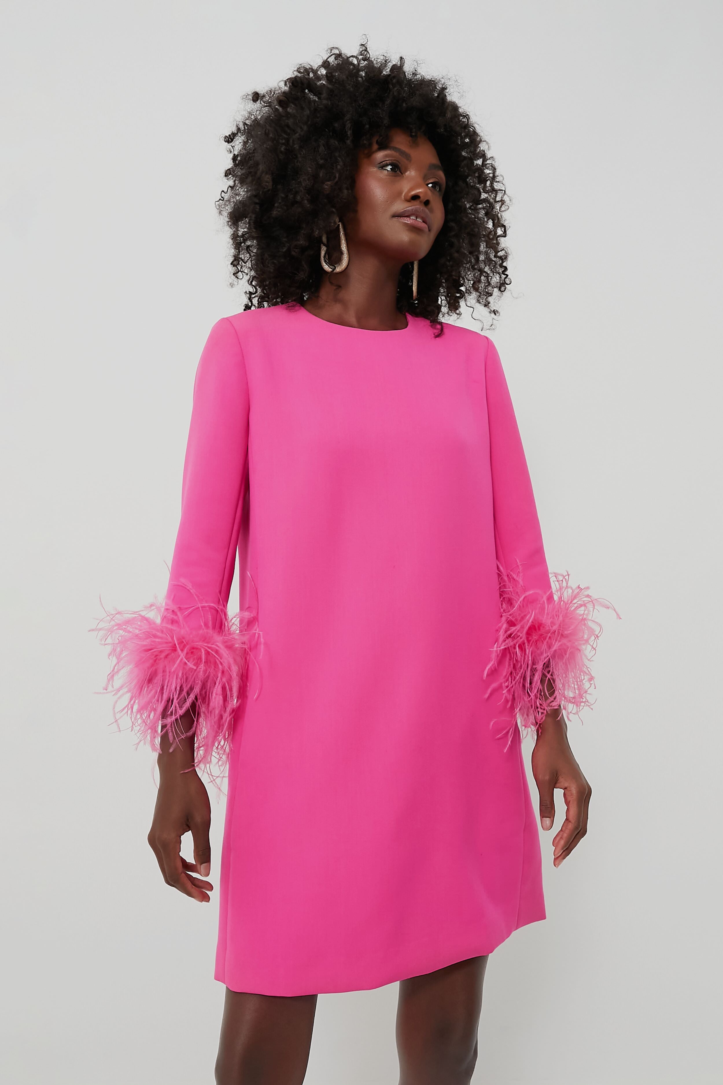 Hot Pink Feather Mod Mary Dress Tuckernuck 1715