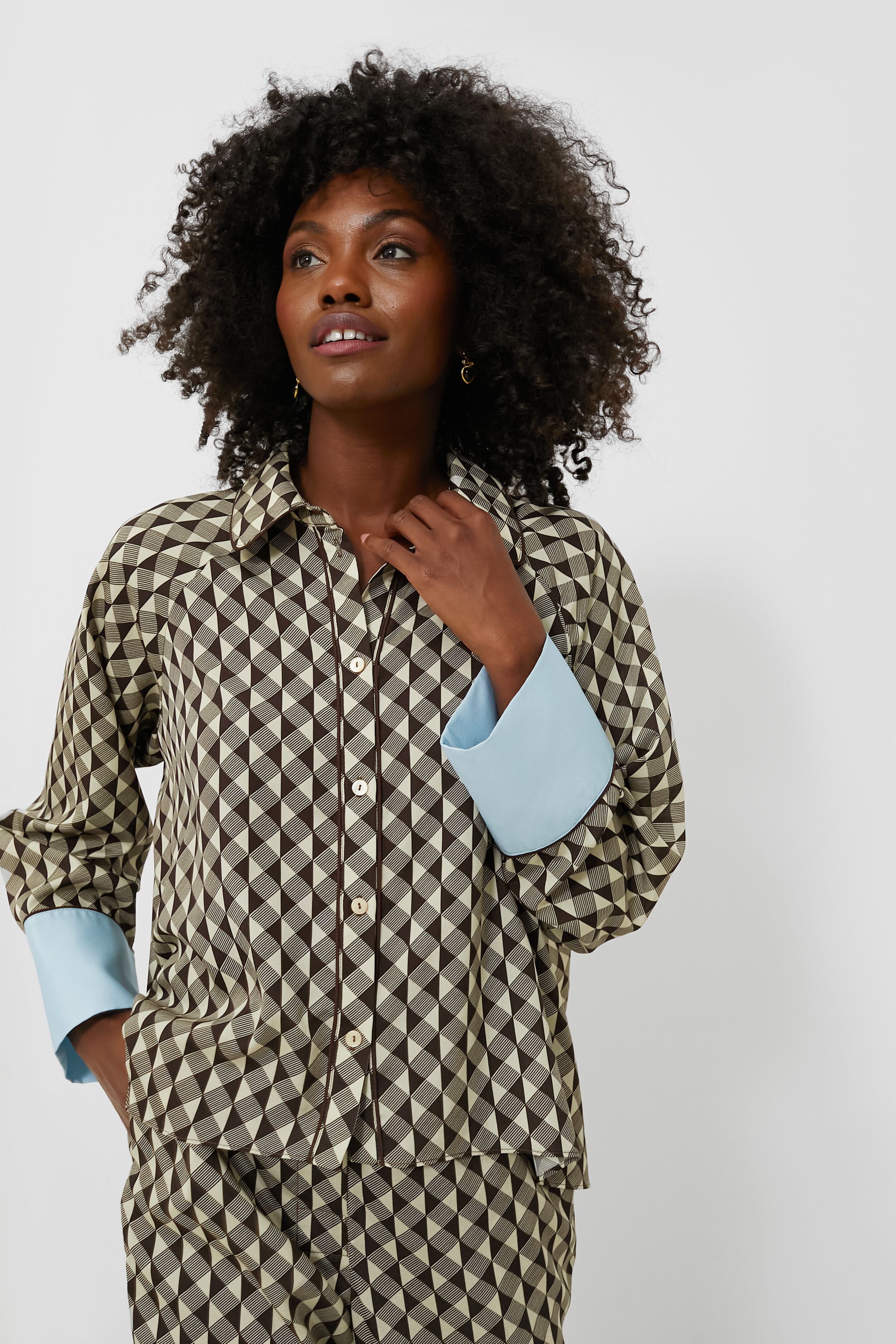 Birch Domino Farris Blouse | Tuckernuck