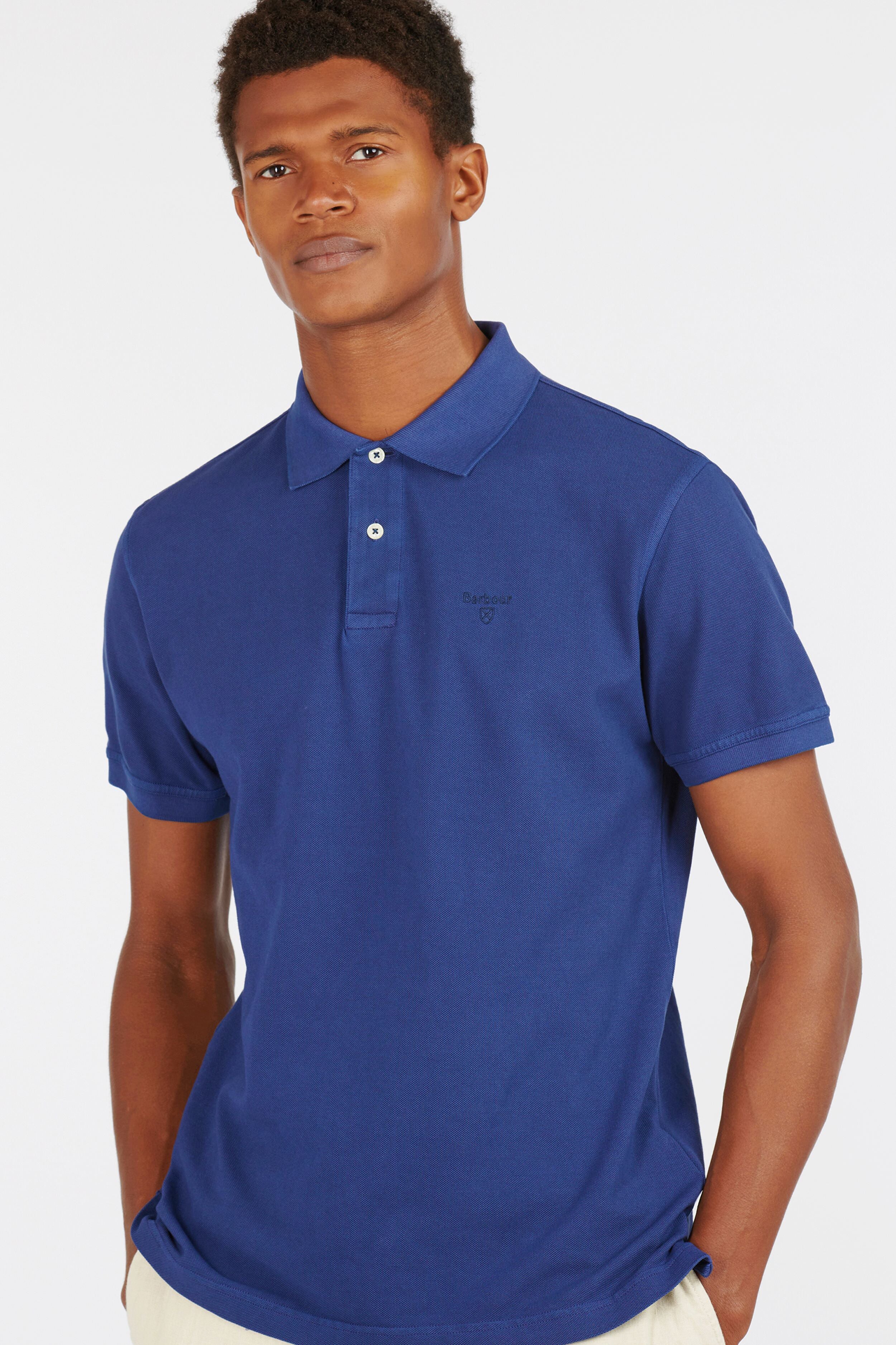 Navy Washed Sports Polo | Barbour